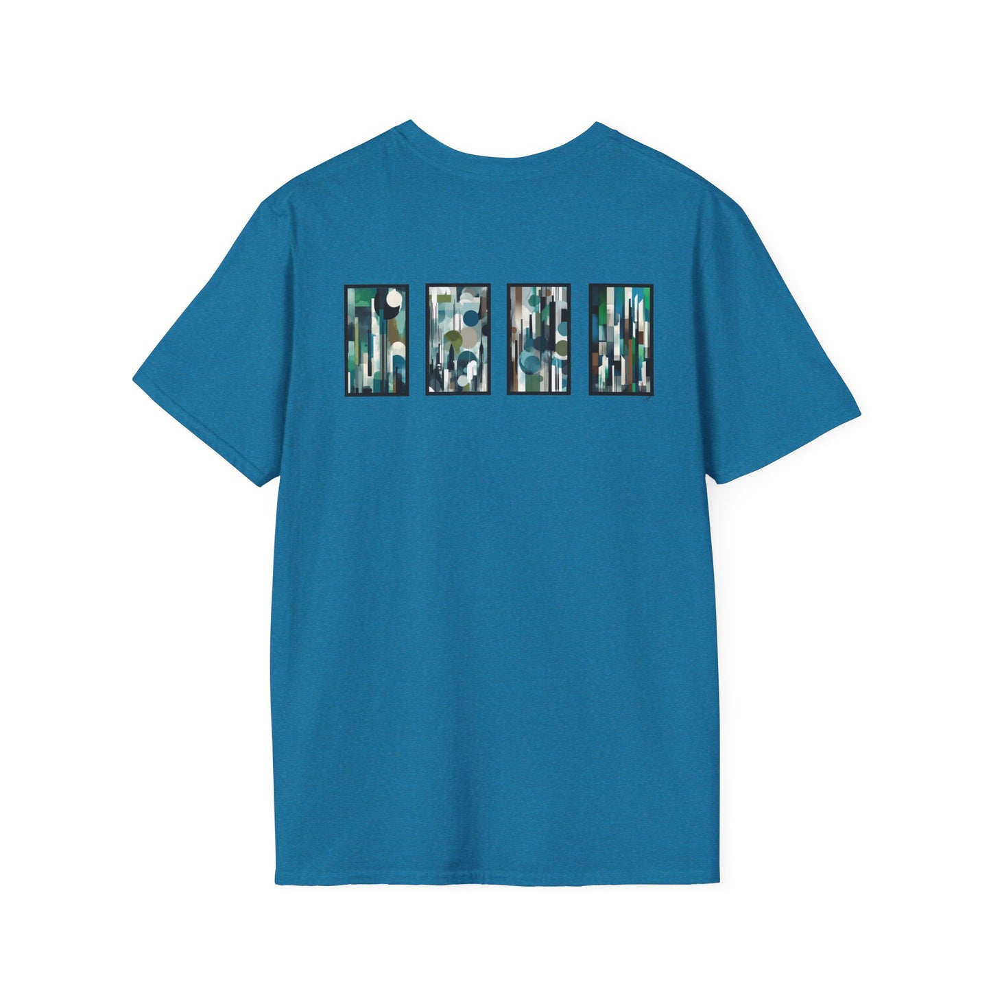 “Night Skyline” Abstract Art - Unisex T-Shirt