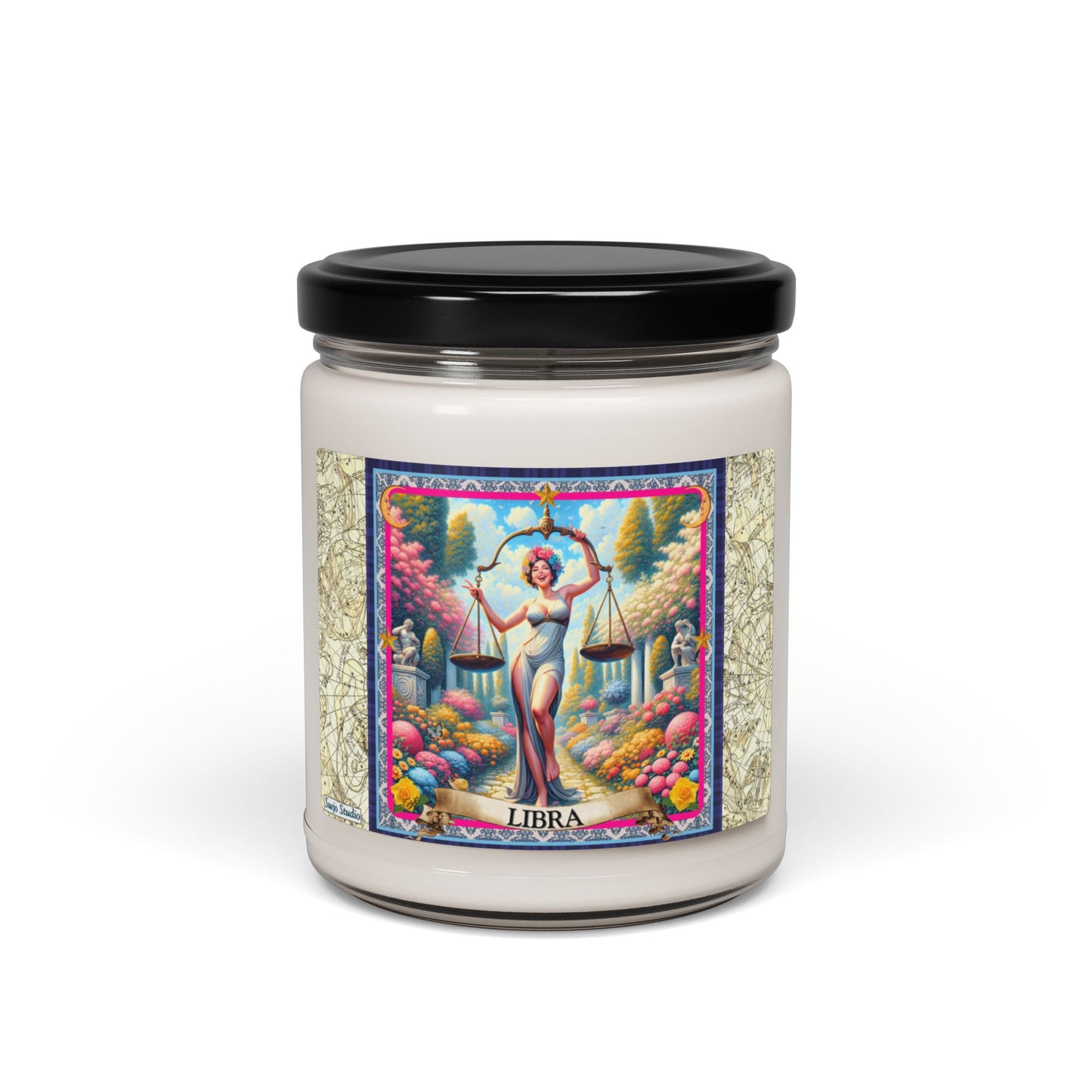 Libra (Sept 22 - Oct 23) - Zodiac Scented Soy Candle, 9oz