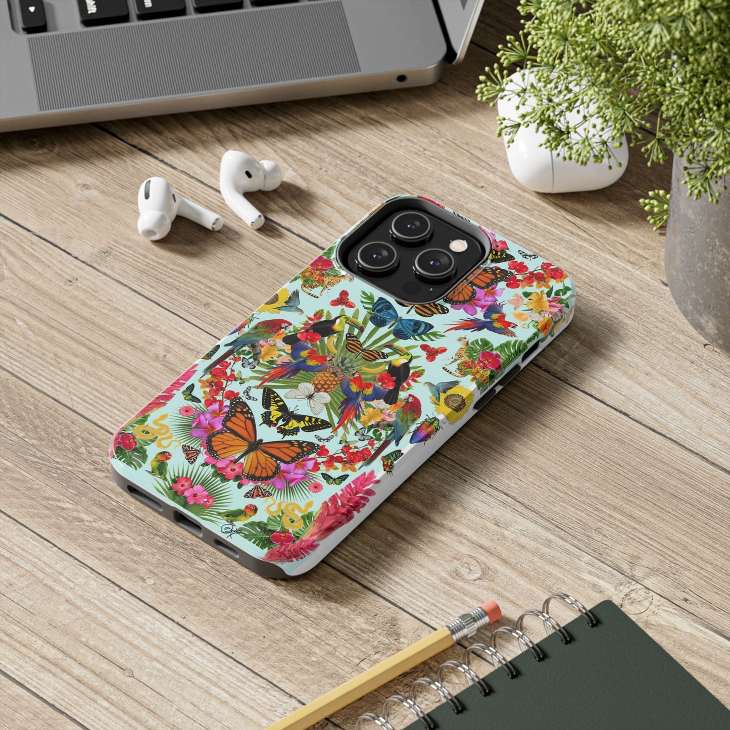 Fluttering Thoughts -Phone Cases - Butterfly Collage with Insects and Flowers