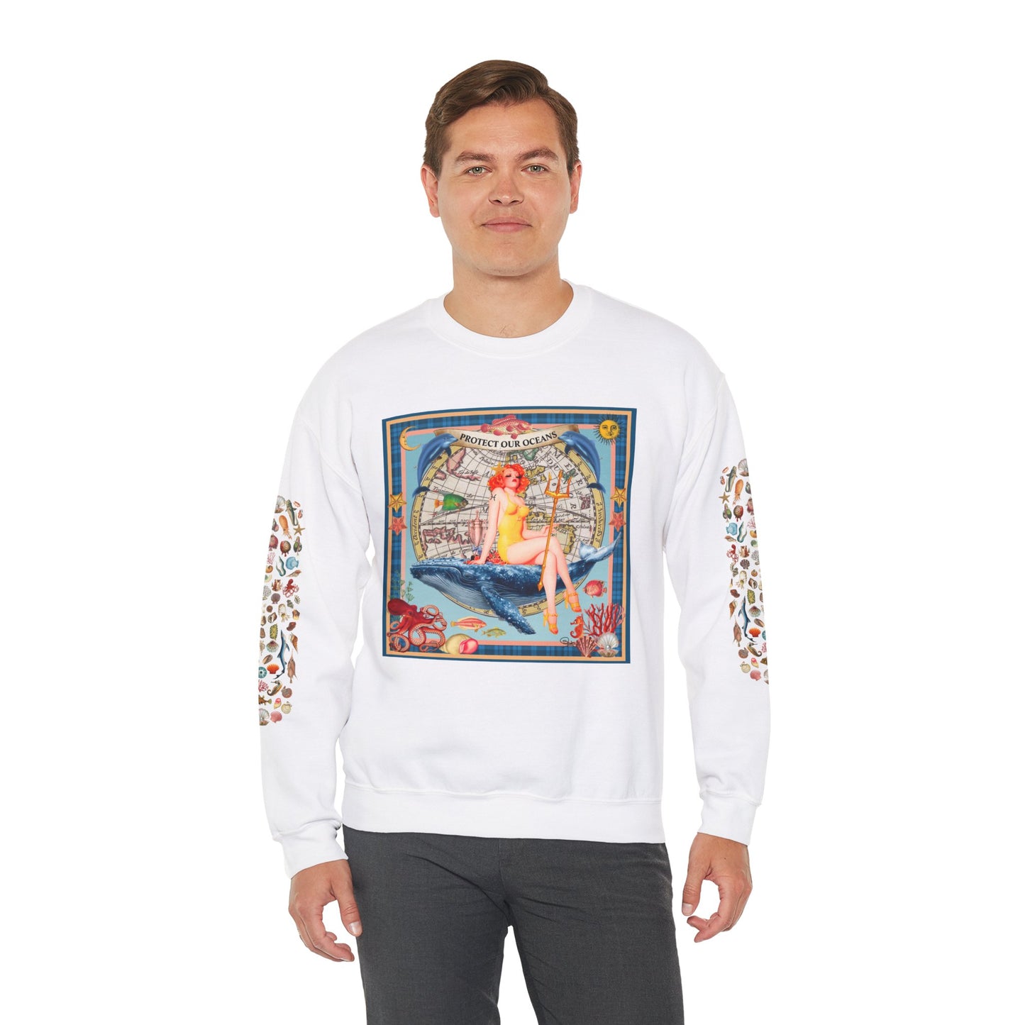 Protect Our Oceans - Unisex Crewneck Sweatshirt