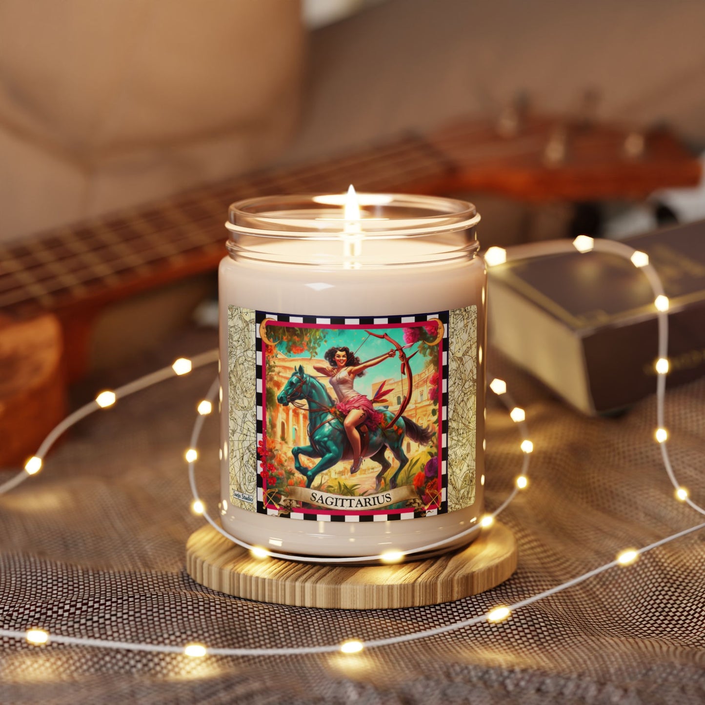 Sagittarius (Nov 22 - Dec 21) - Zodiac Scented Soy Candle, 9oz