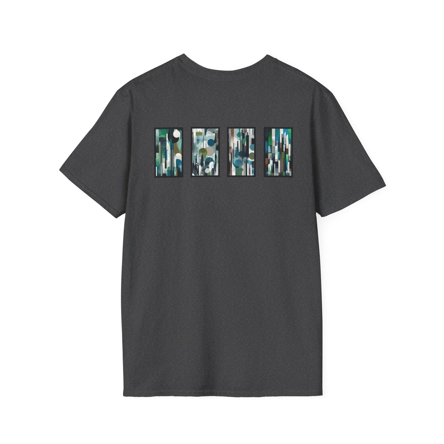 “Night Skyline” Abstract Art - Unisex T-Shirt