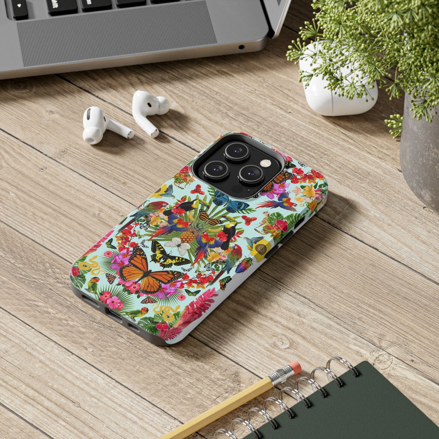 Fluttering Thoughts -Phone Cases - Butterfly Collage with Insects and Flowers