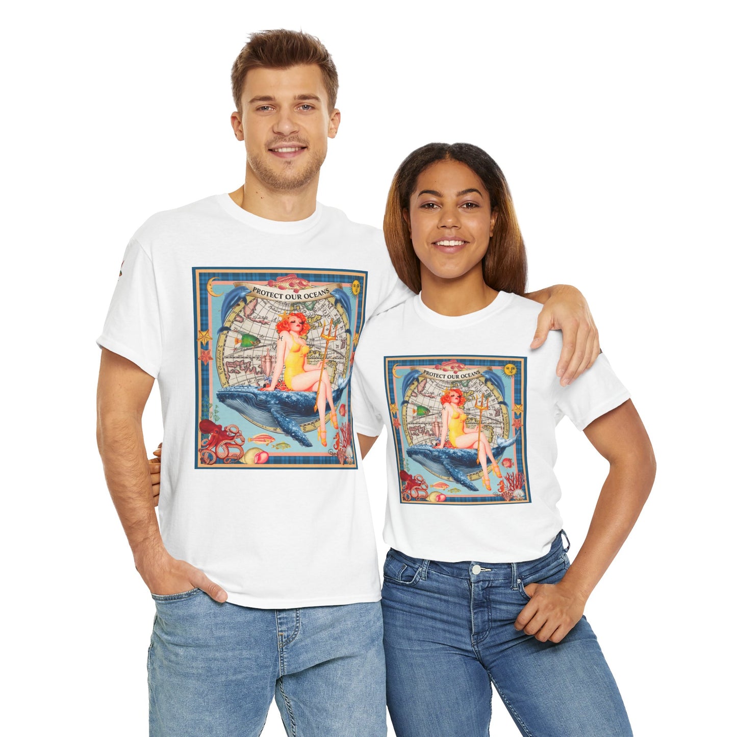 Protect Our Oceans - Unisex Cotton T-Shirt