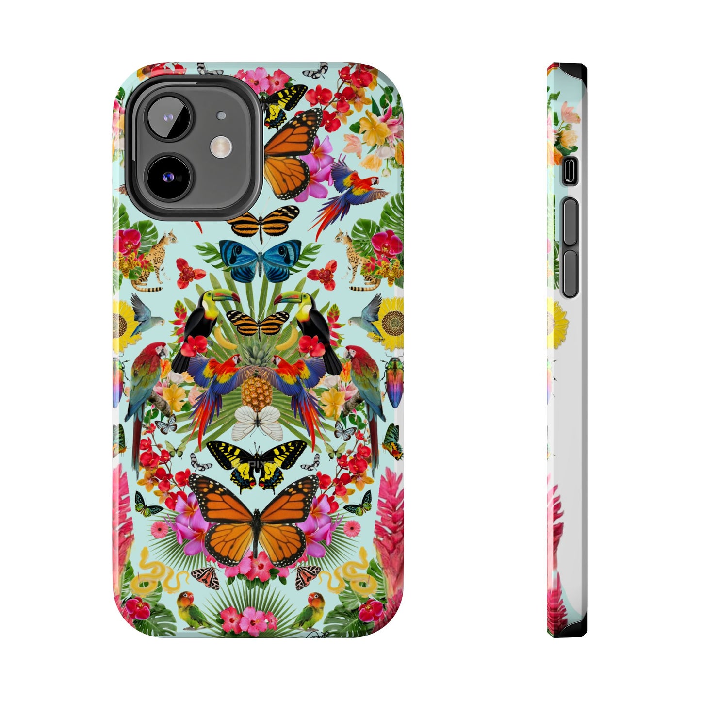 Fluttering Thoughts -Phone Cases - Butterfly Collage with Insects and Flowers