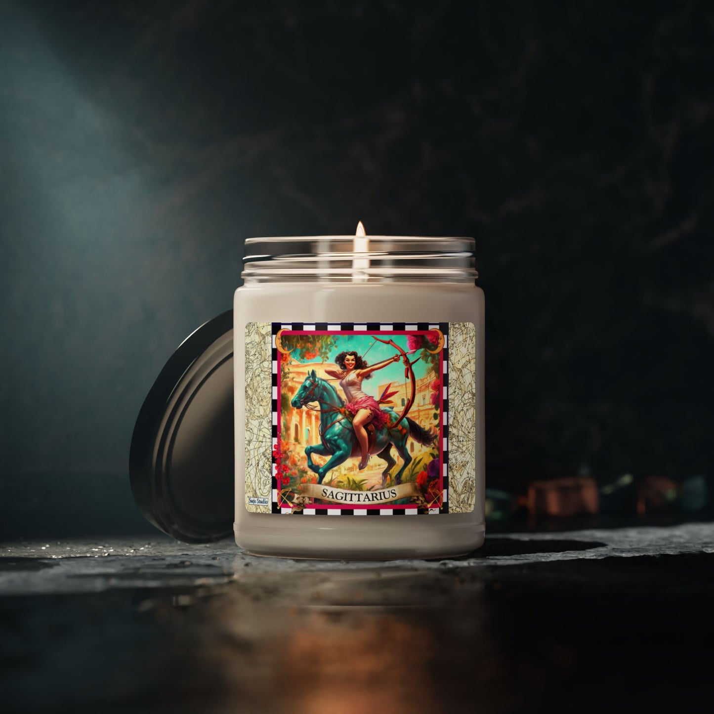 Sagittarius (Nov 22 - Dec 21) - Zodiac Scented Soy Candle, 9oz