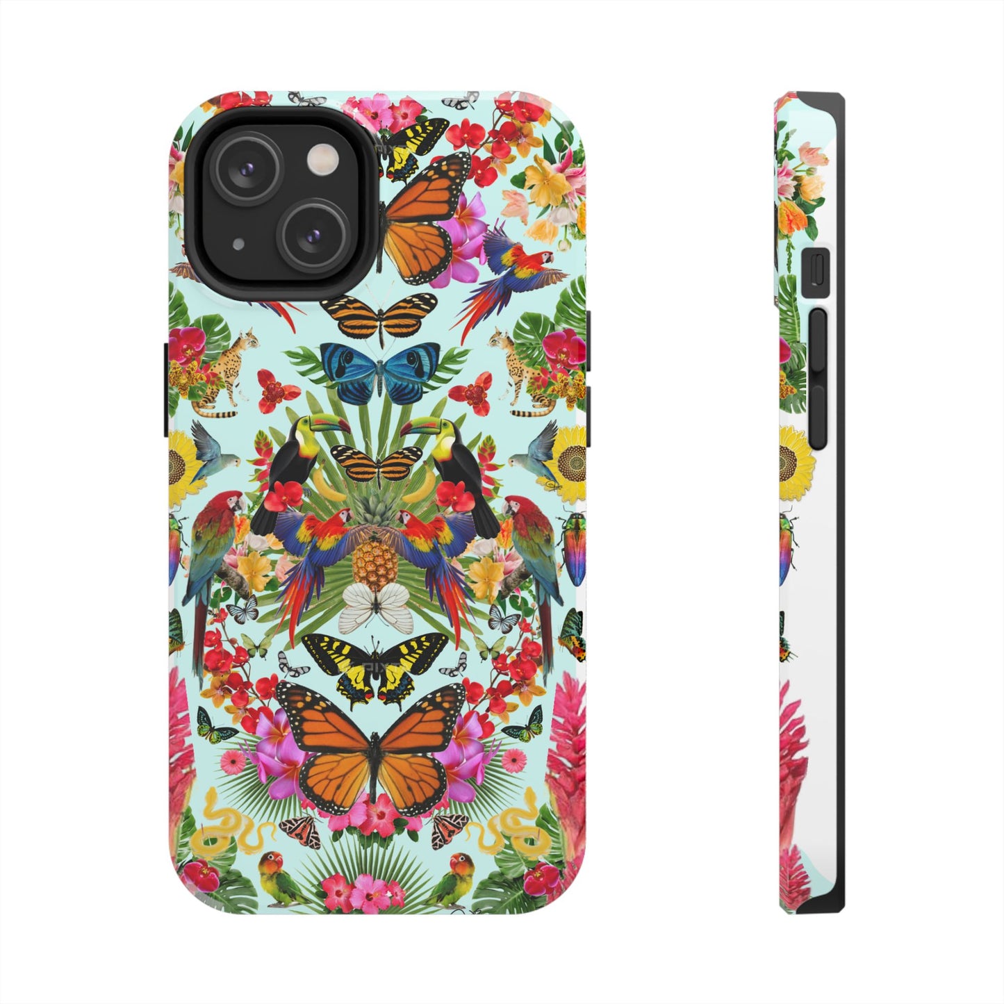 Fluttering Thoughts -Phone Cases - Butterfly Collage with Insects and Flowers