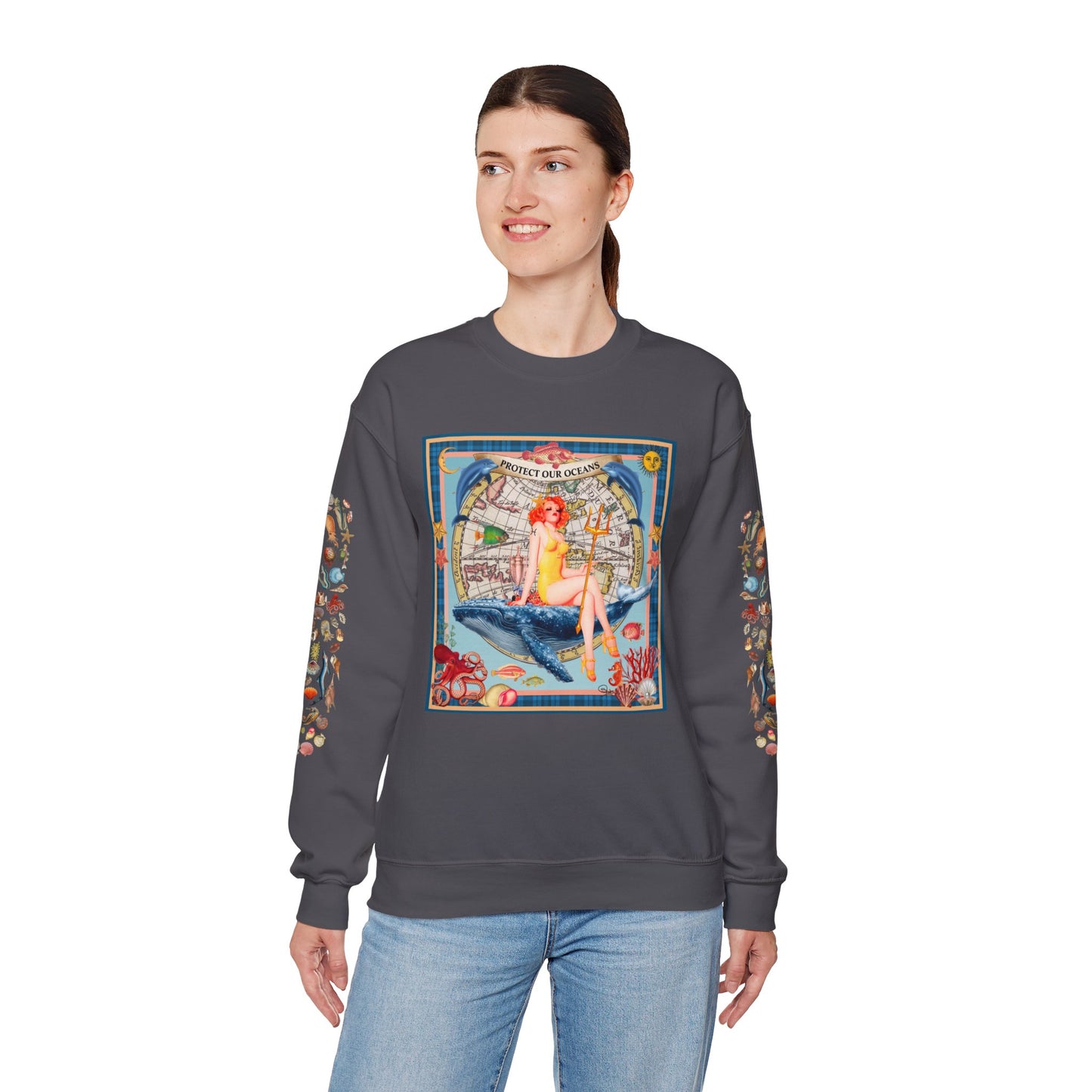 Protect Our Oceans - Unisex Crewneck Sweatshirt