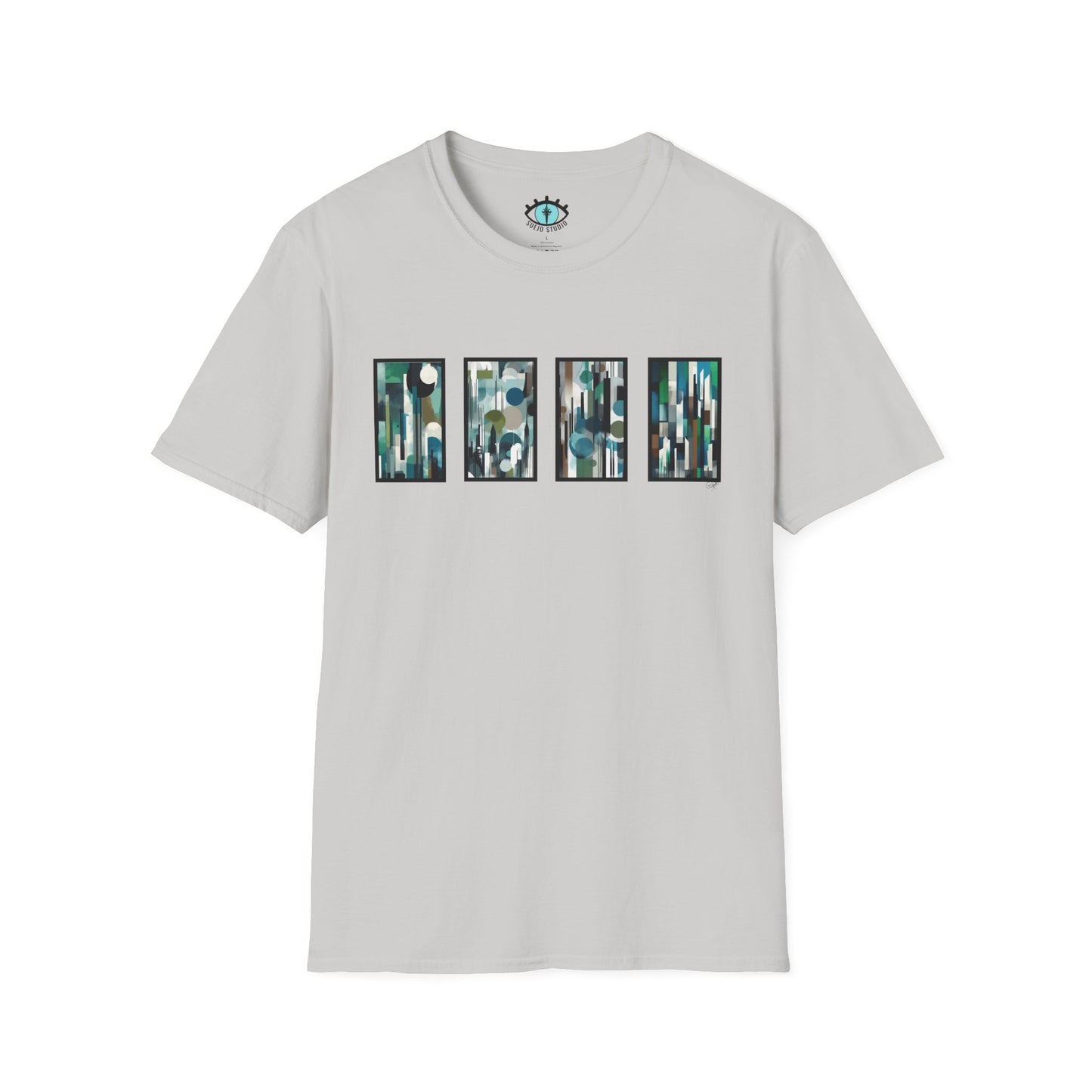 “Night Skyline” Abstract Art - Unisex T-Shirt