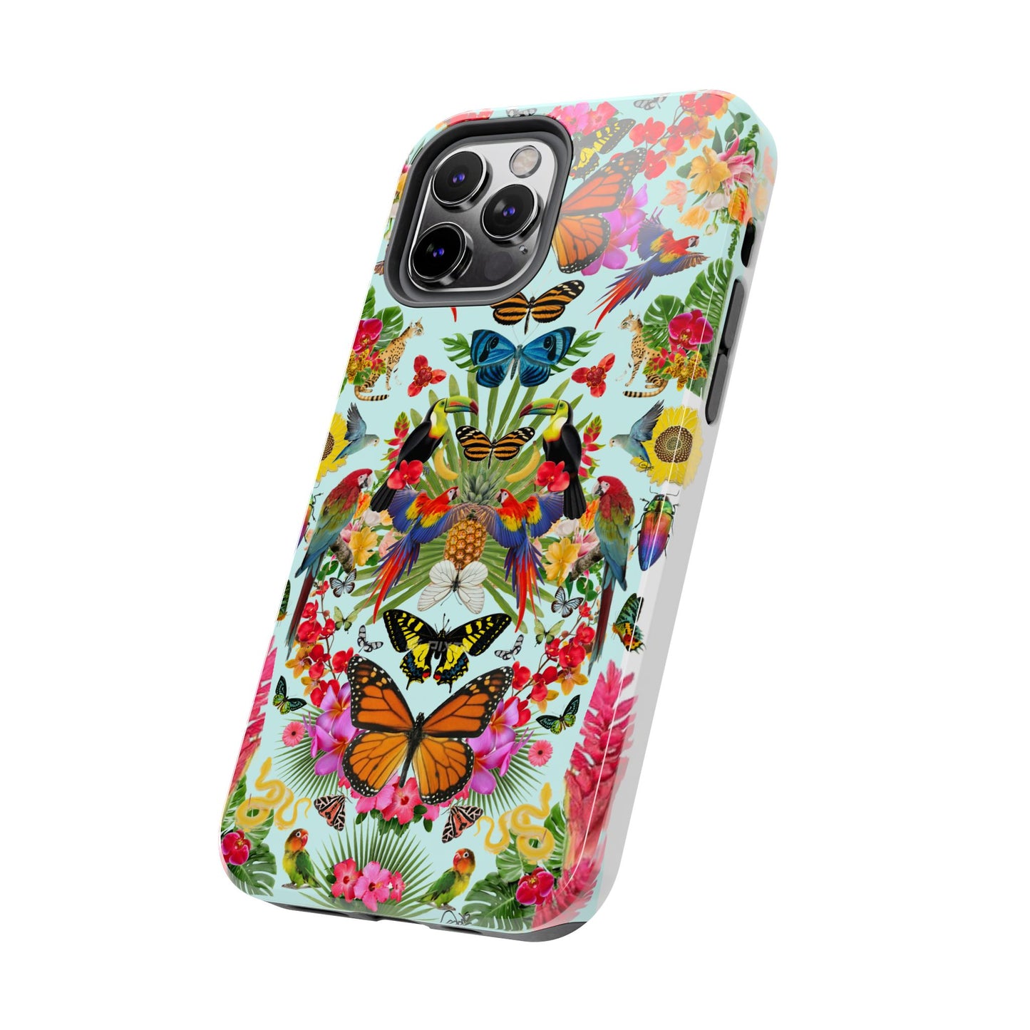 Fluttering Thoughts -Phone Cases - Butterfly Collage with Insects and Flowers