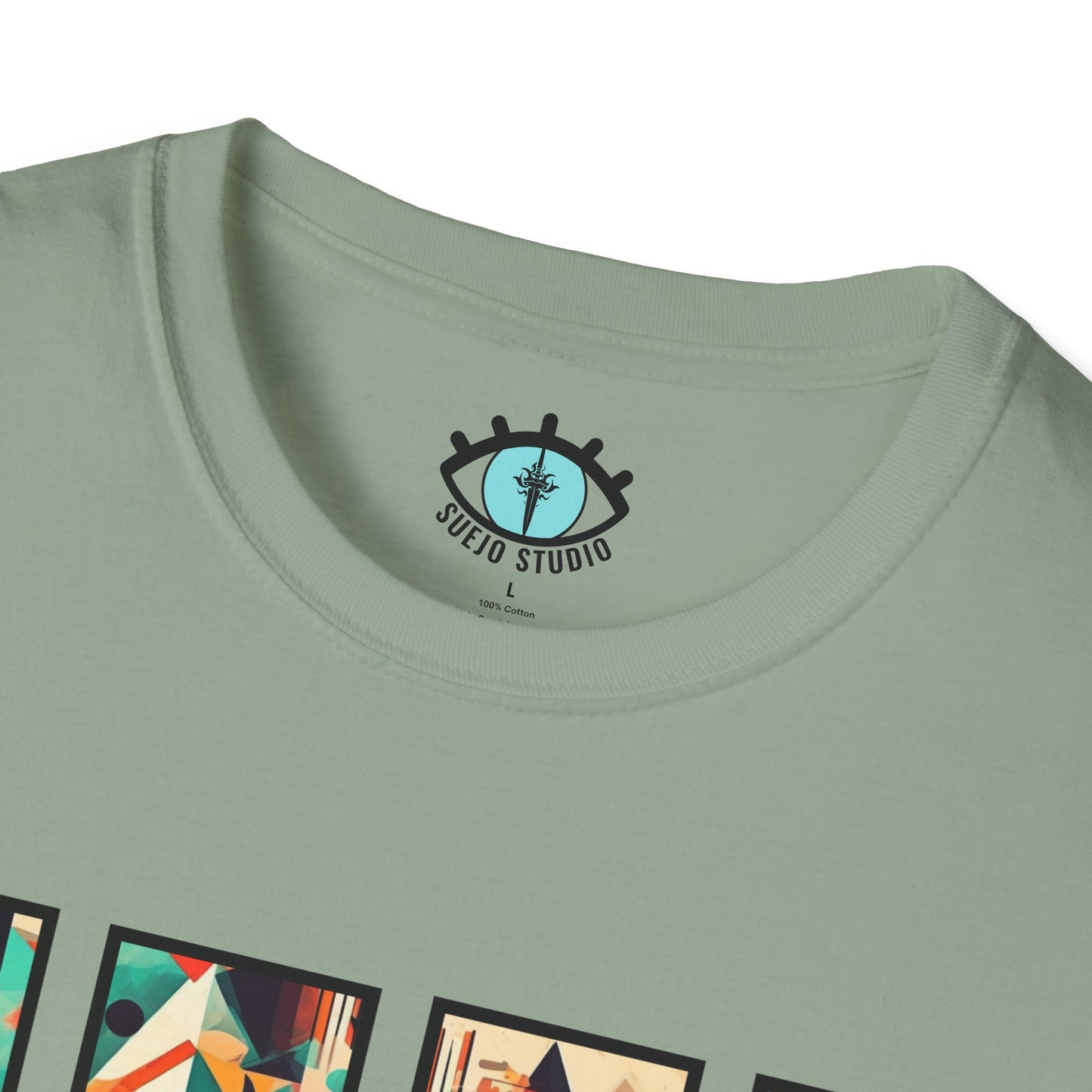 “Cityscape Sunset” Abstract Art - Unisex T-Shirt