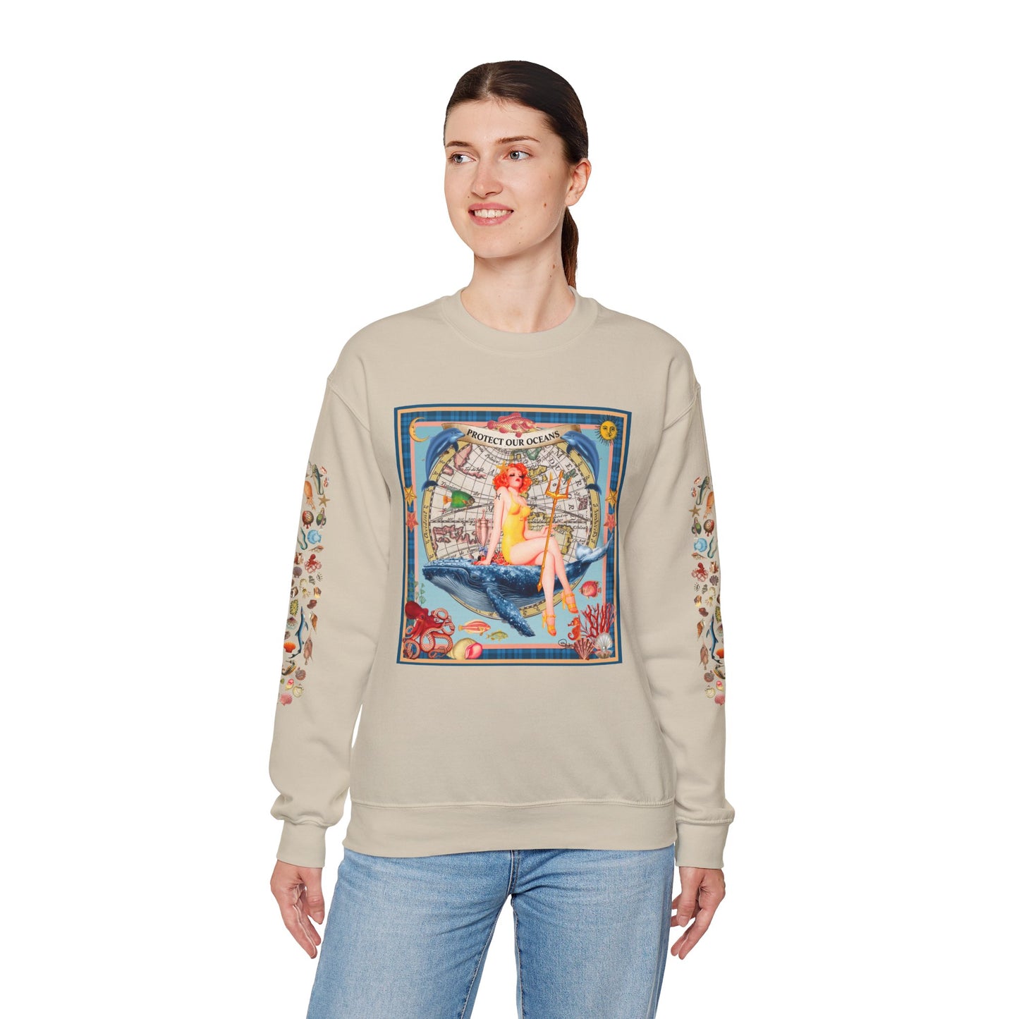 Protect Our Oceans - Unisex Crewneck Sweatshirt