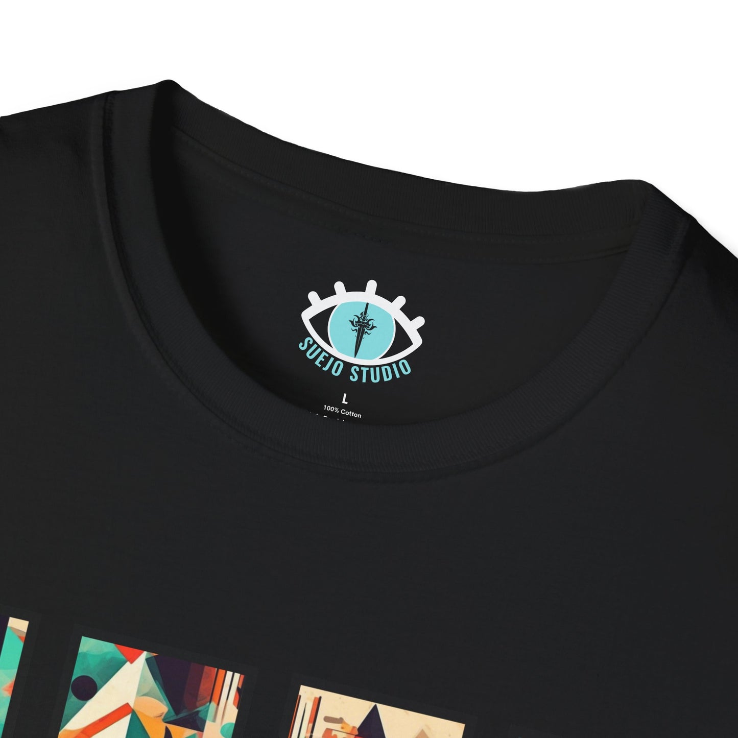 “Cityscape Sunset” Abstract Art - Unisex T-Shirt
