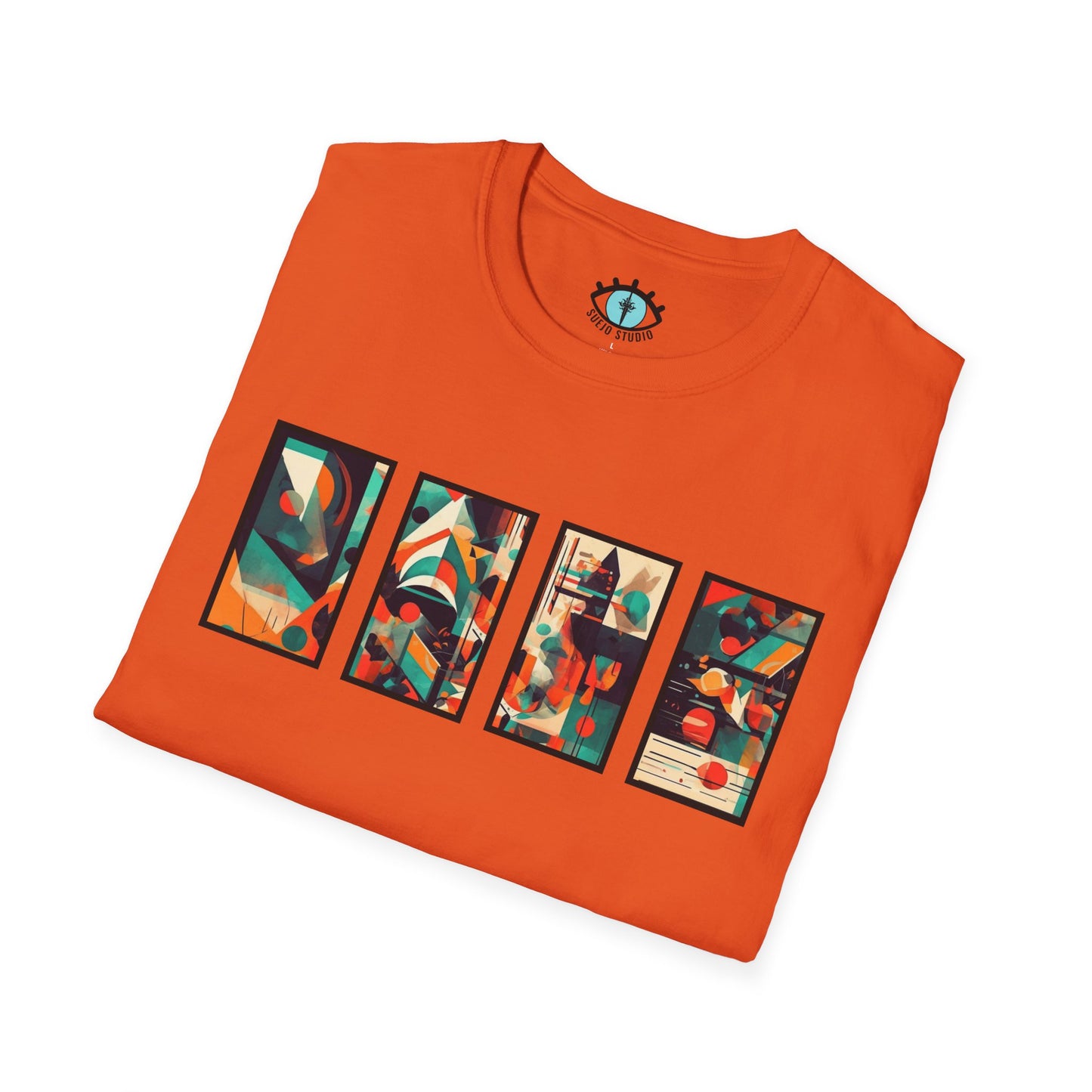 “Cityscape Sunset” Abstract Art - Unisex T-Shirt
