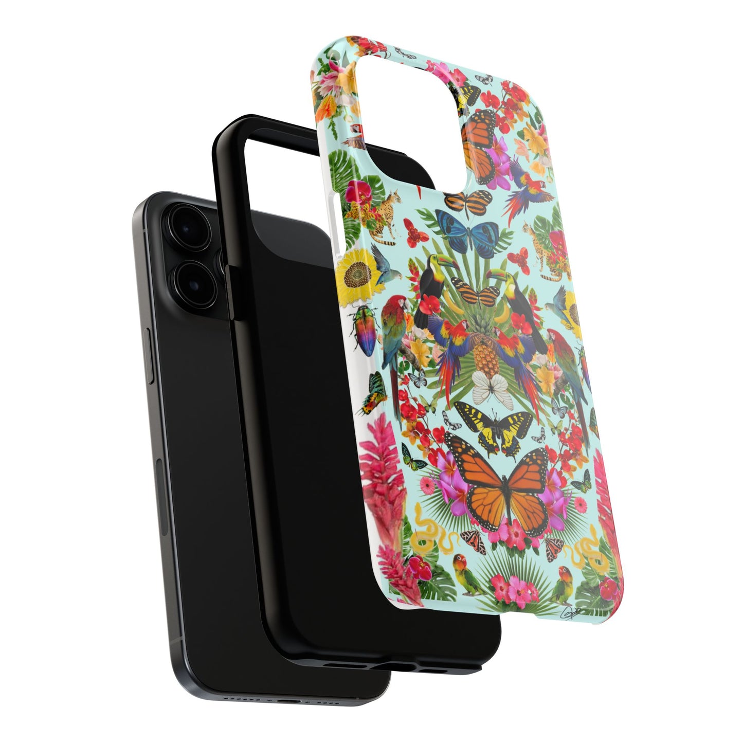 Fluttering Thoughts -Phone Cases - Butterfly Collage with Insects and Flowers