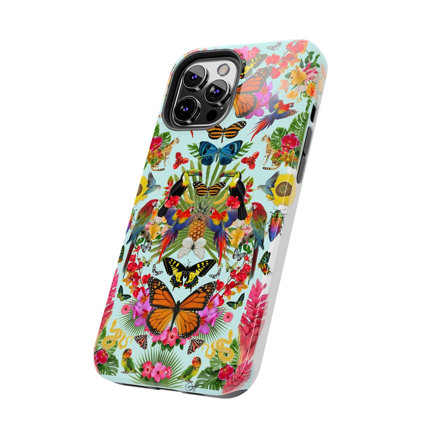 Fluttering Thoughts -Phone Cases - Butterfly Collage with Insects and Flowers