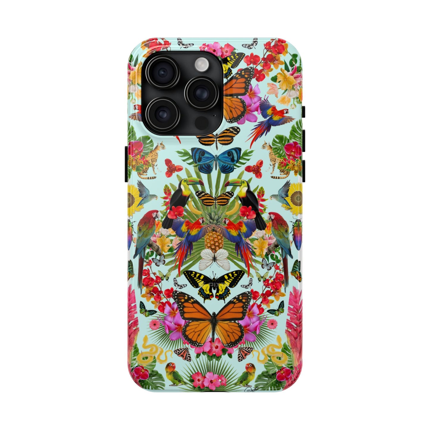 Fluttering Thoughts -Phone Cases - Butterfly Collage with Insects and Flowers