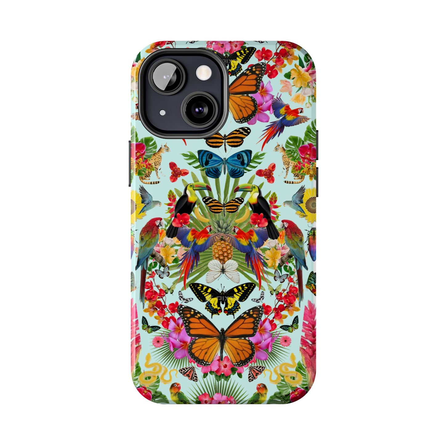 Fluttering Thoughts -Phone Cases - Butterfly Collage with Insects and Flowers