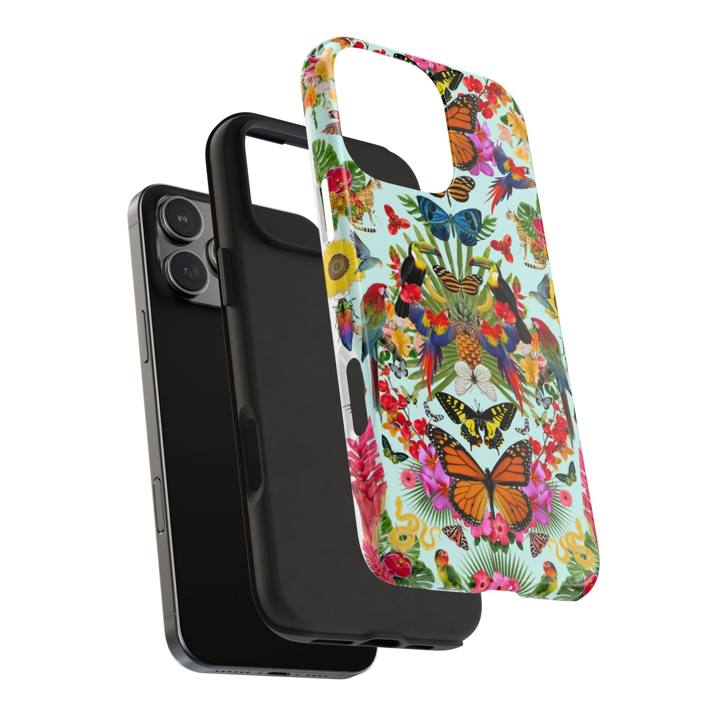 Fluttering Thoughts -Phone Cases - Butterfly Collage with Insects and Flowers