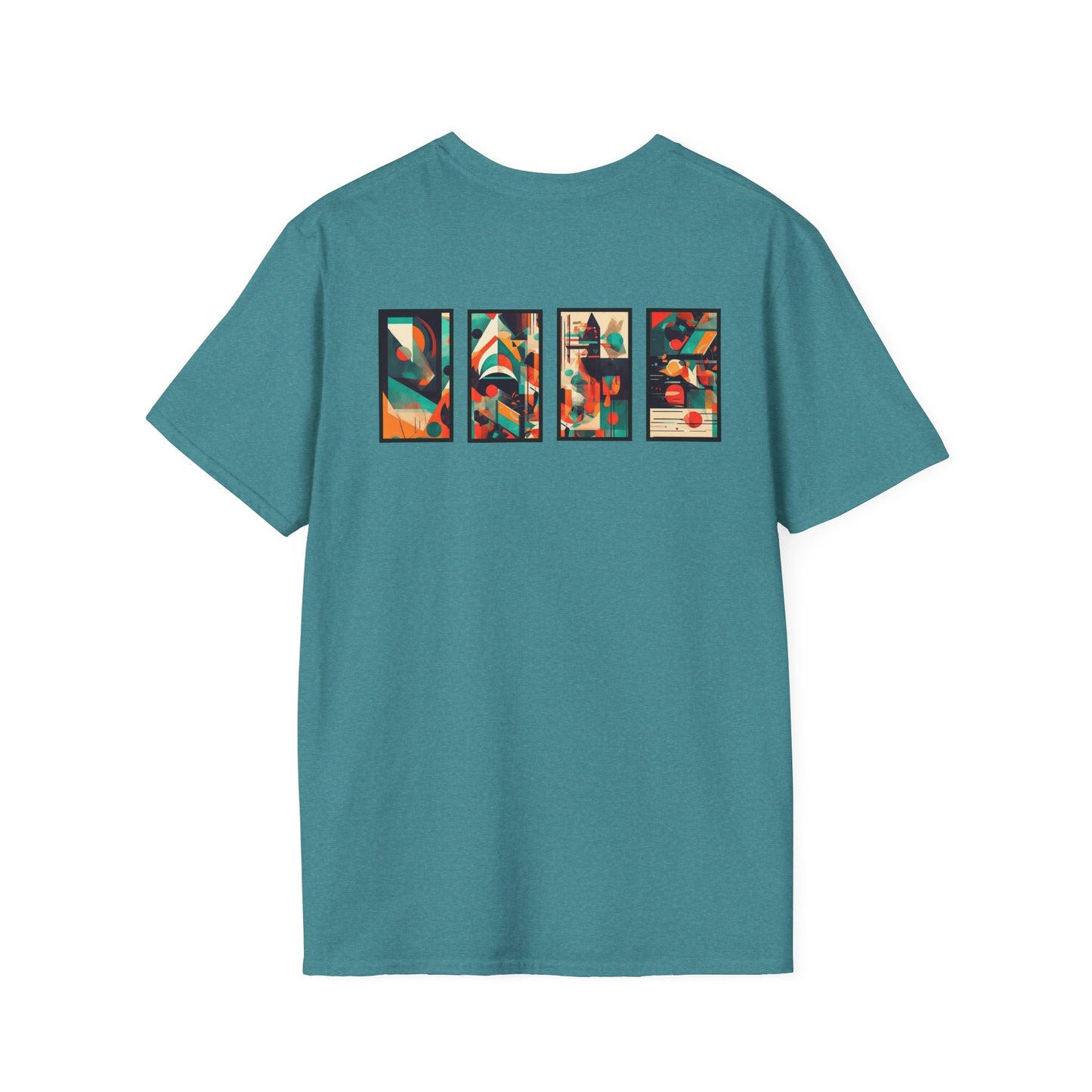 “Cityscape Sunset” Abstract Art - Unisex T-Shirt