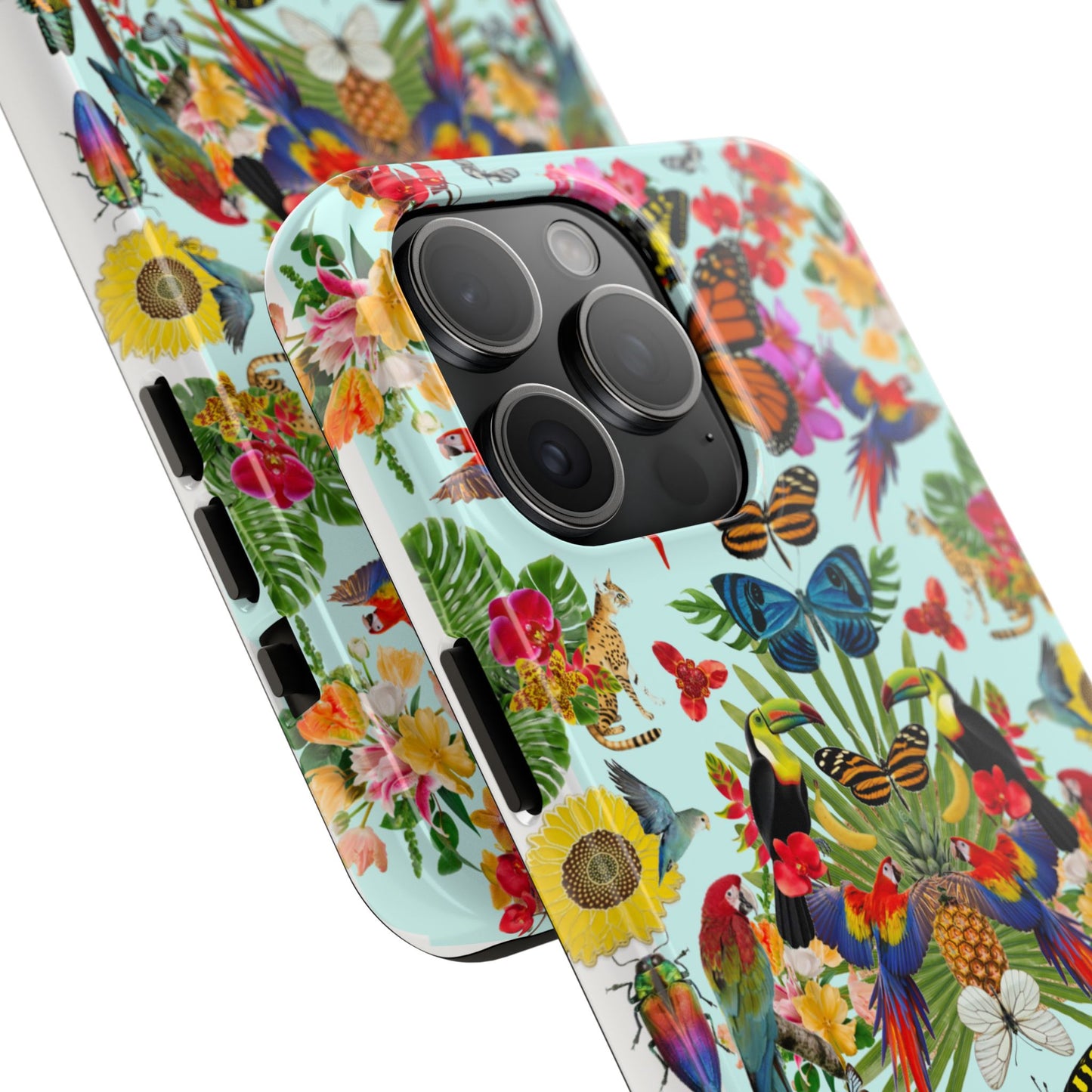 Fluttering Thoughts -Phone Cases - Butterfly Collage with Insects and Flowers