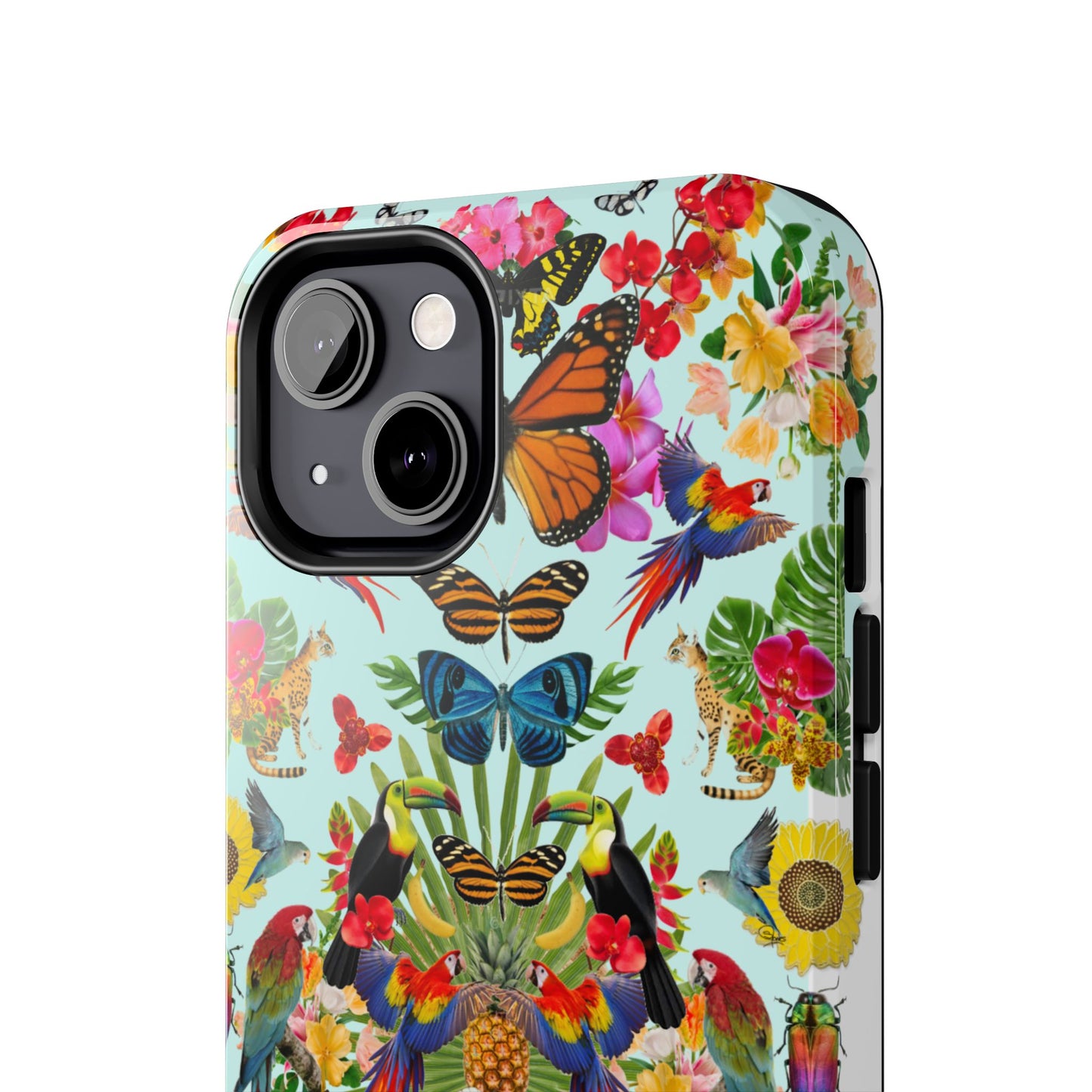Fluttering Thoughts -Phone Cases - Butterfly Collage with Insects and Flowers