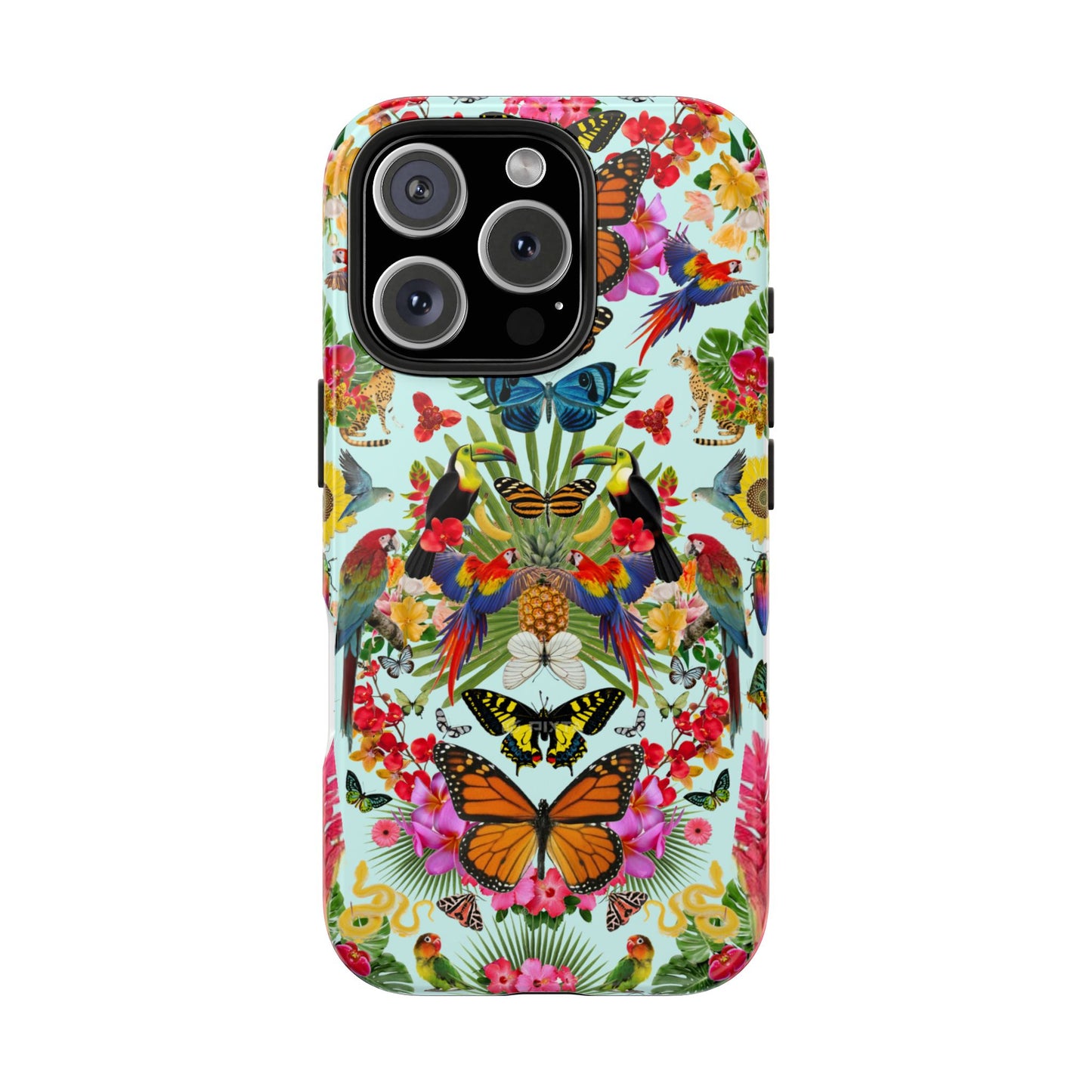 Fluttering Thoughts -Phone Cases - Butterfly Collage with Insects and Flowers