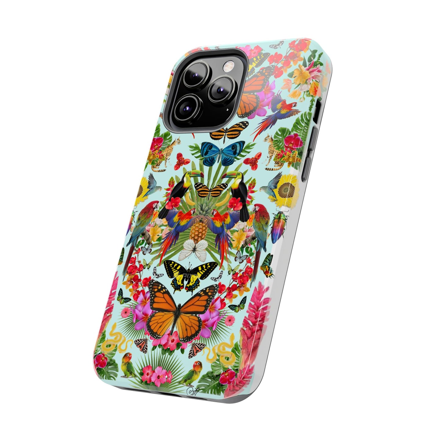 Fluttering Thoughts -Phone Cases - Butterfly Collage with Insects and Flowers