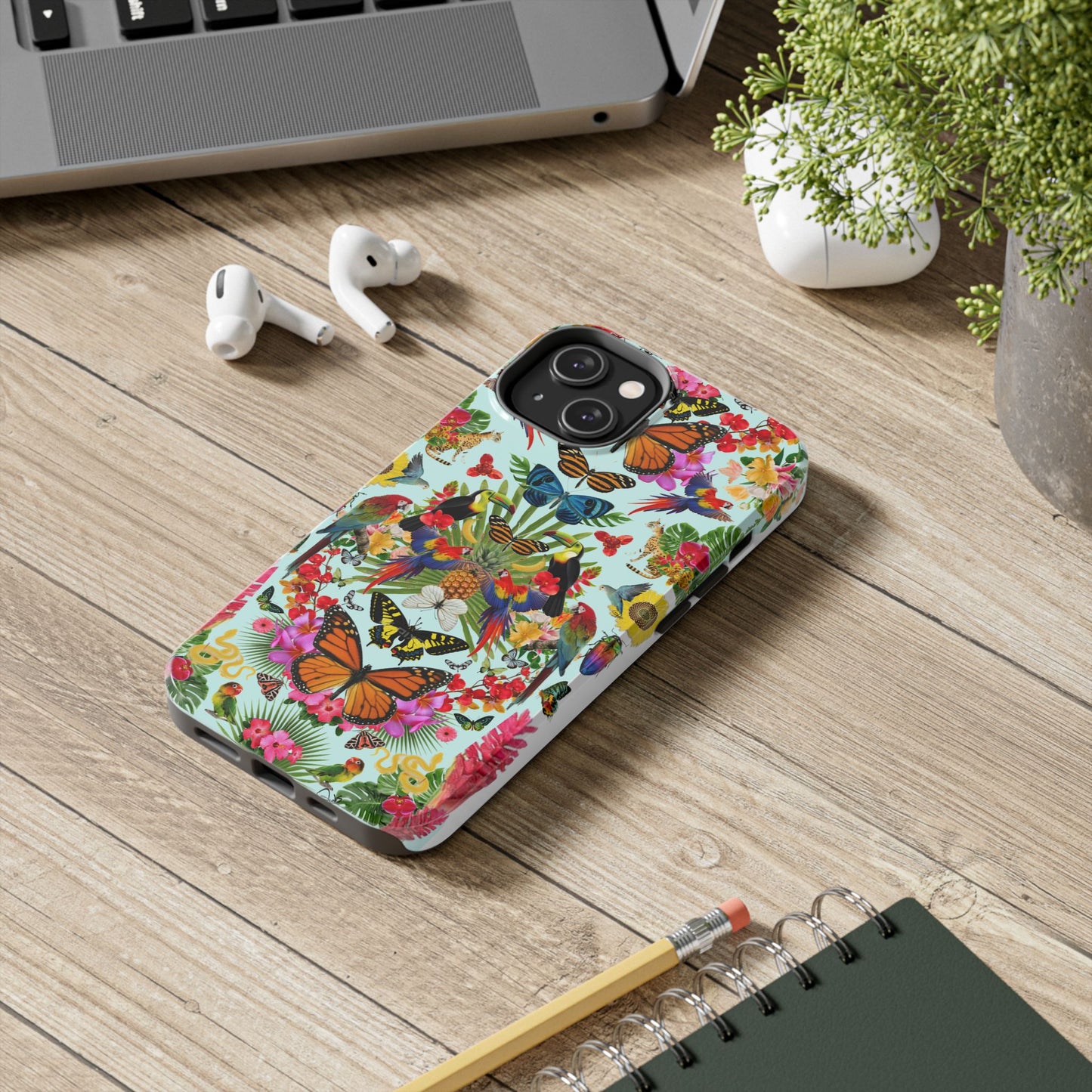 Fluttering Thoughts -Phone Cases - Butterfly Collage with Insects and Flowers