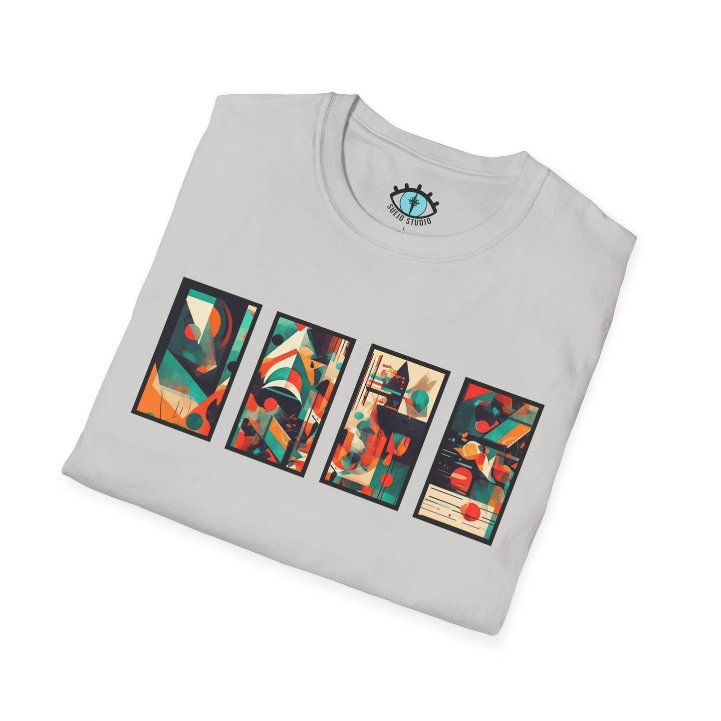 “Cityscape Sunset” Abstract Art - Unisex T-Shirt