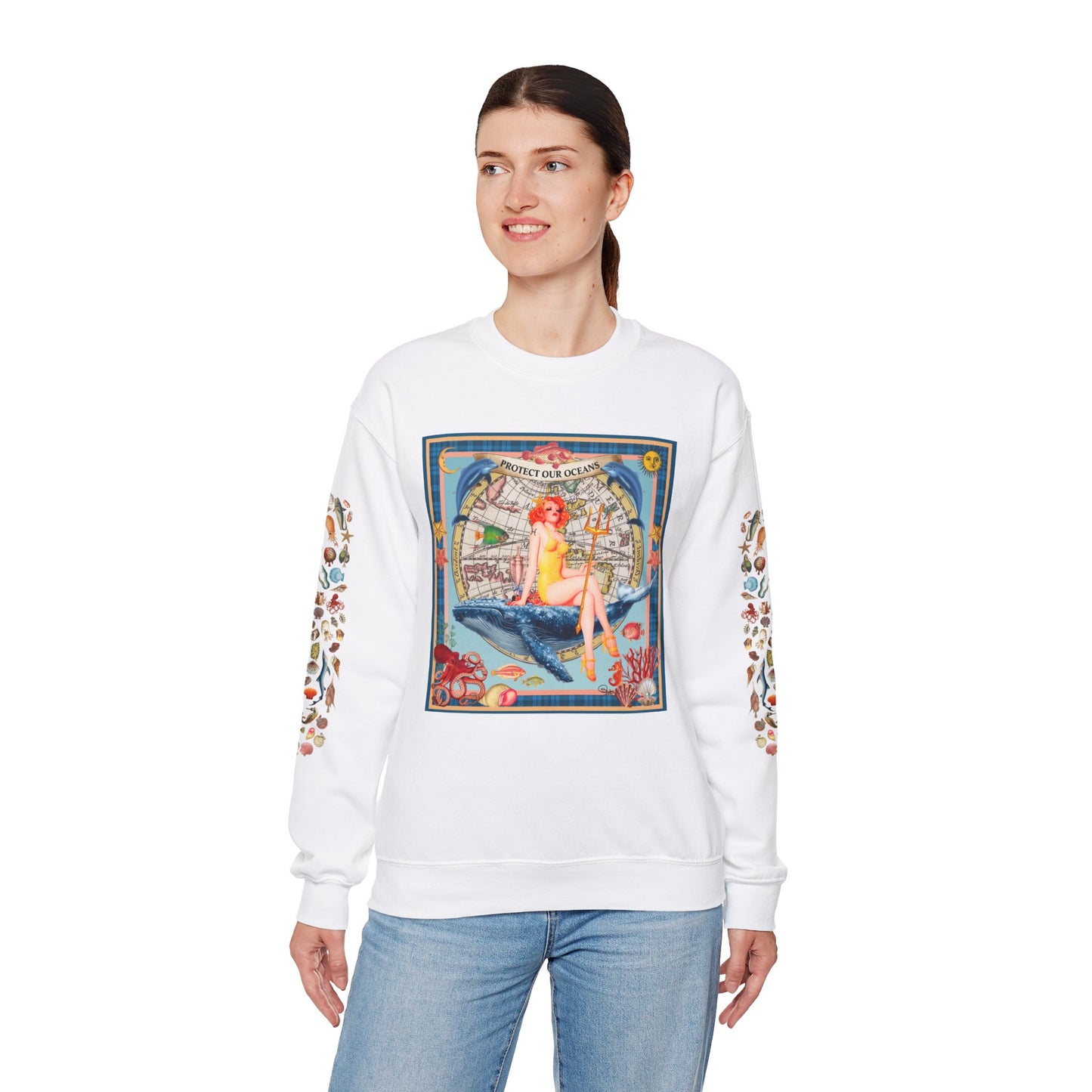 Protect Our Oceans - Unisex Crewneck Sweatshirt