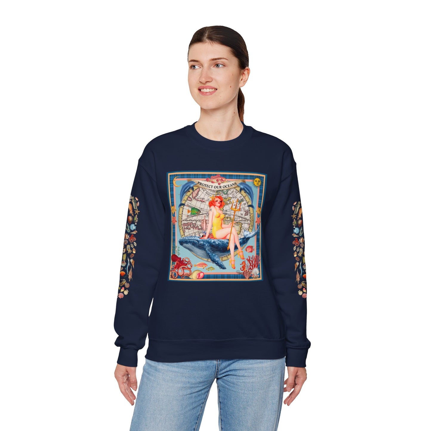 Protect Our Oceans - Unisex Crewneck Sweatshirt