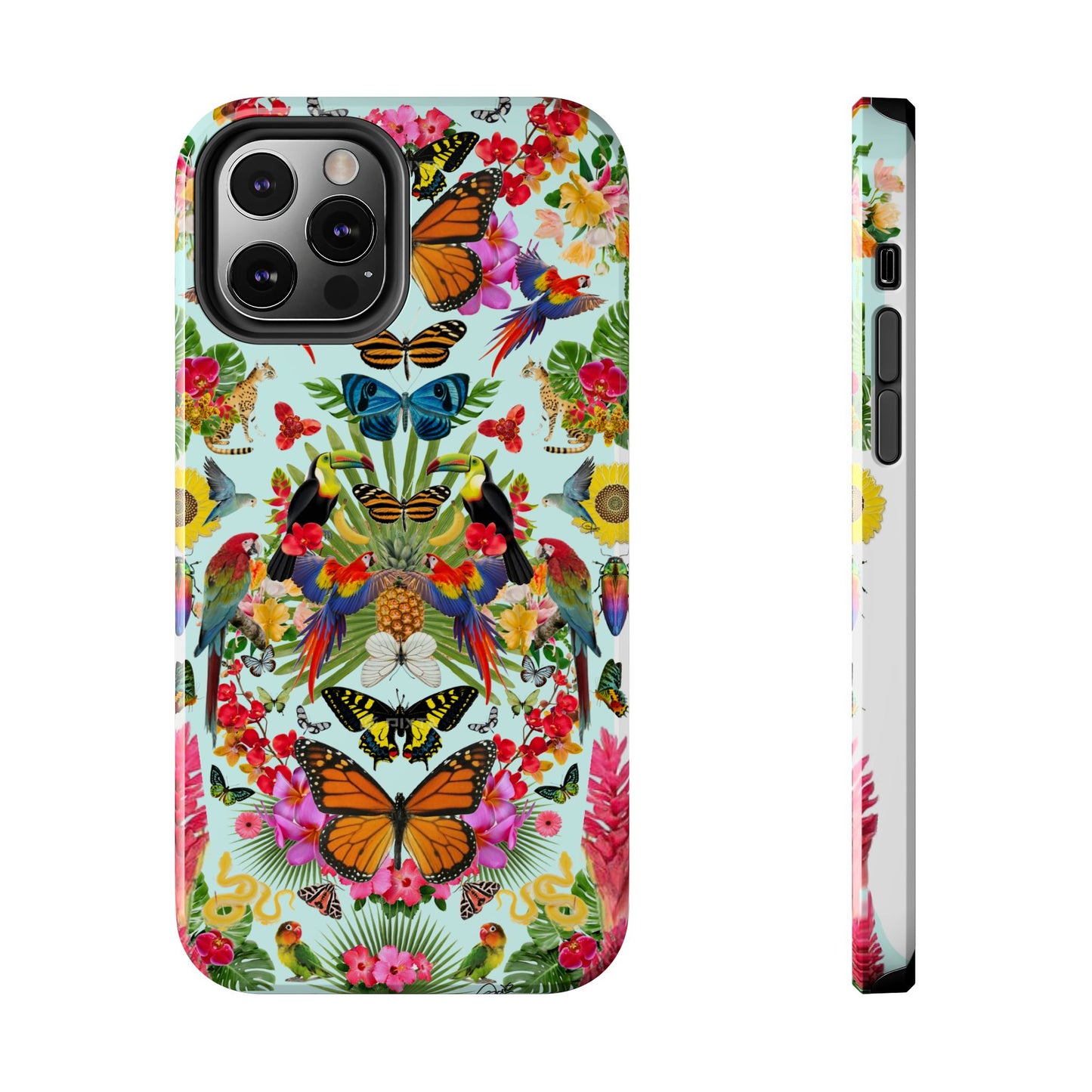 Fluttering Thoughts -Phone Cases - Butterfly Collage with Insects and Flowers