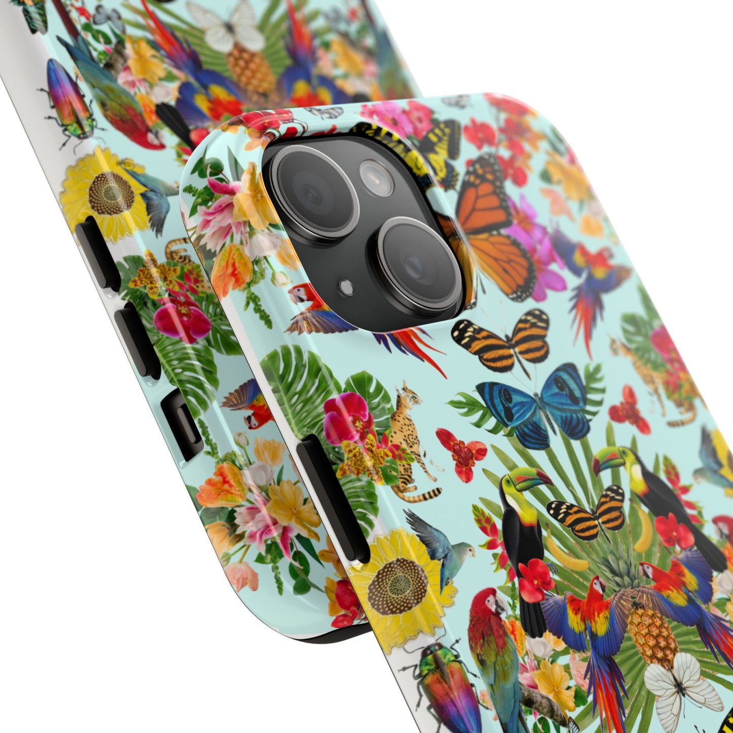 Fluttering Thoughts -Phone Cases - Butterfly Collage with Insects and Flowers