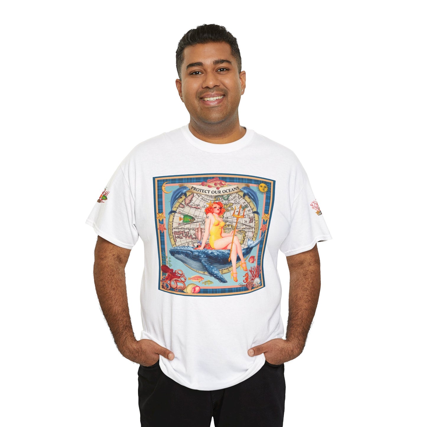 Protect Our Oceans - Unisex Cotton T-Shirt
