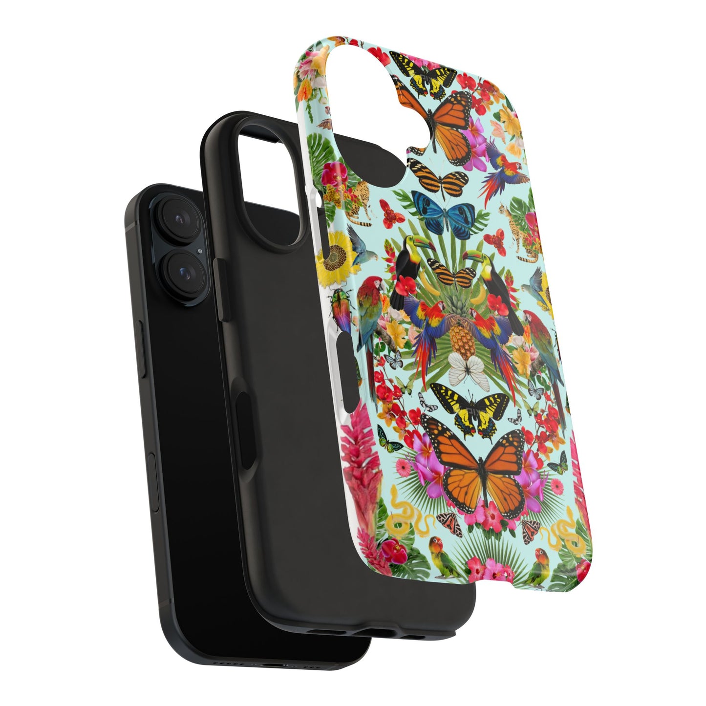 Fluttering Thoughts -Phone Cases - Butterfly Collage with Insects and Flowers