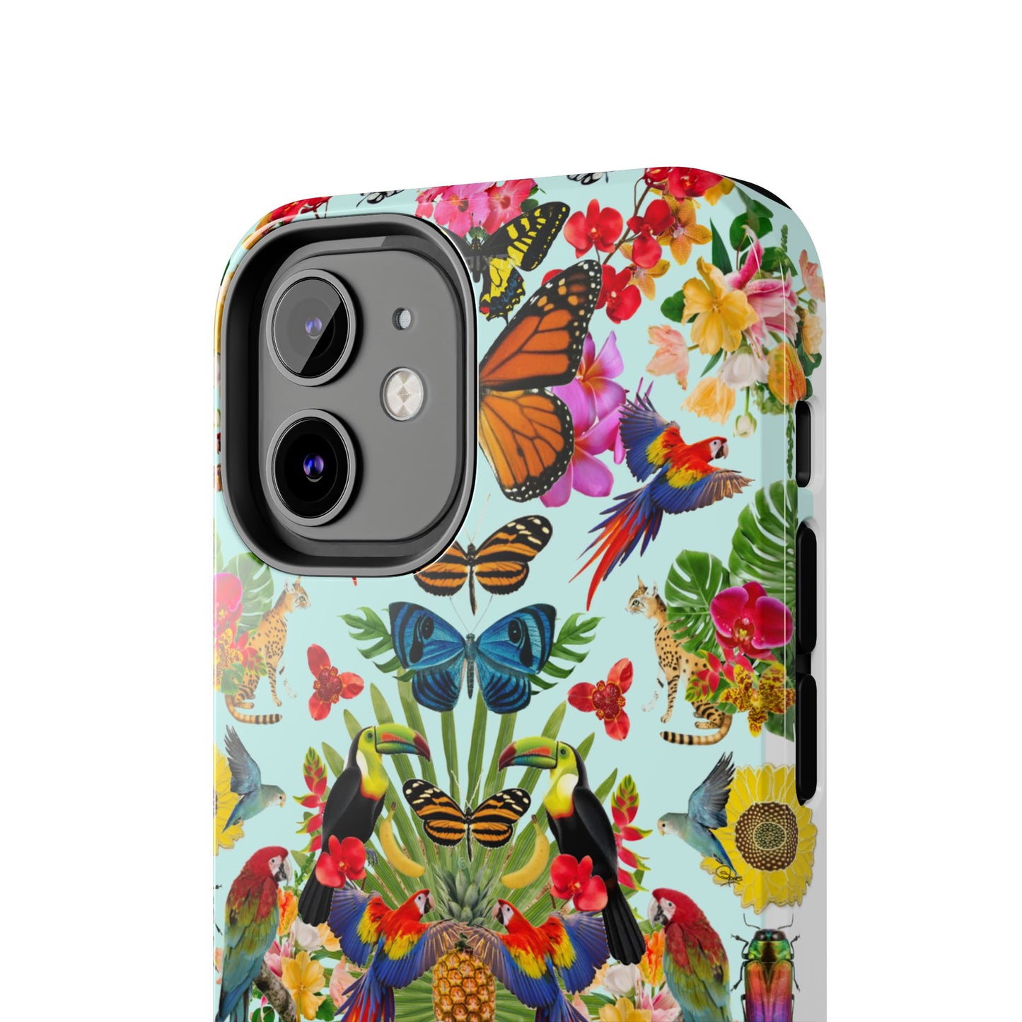Fluttering Thoughts -Phone Cases - Butterfly Collage with Insects and Flowers