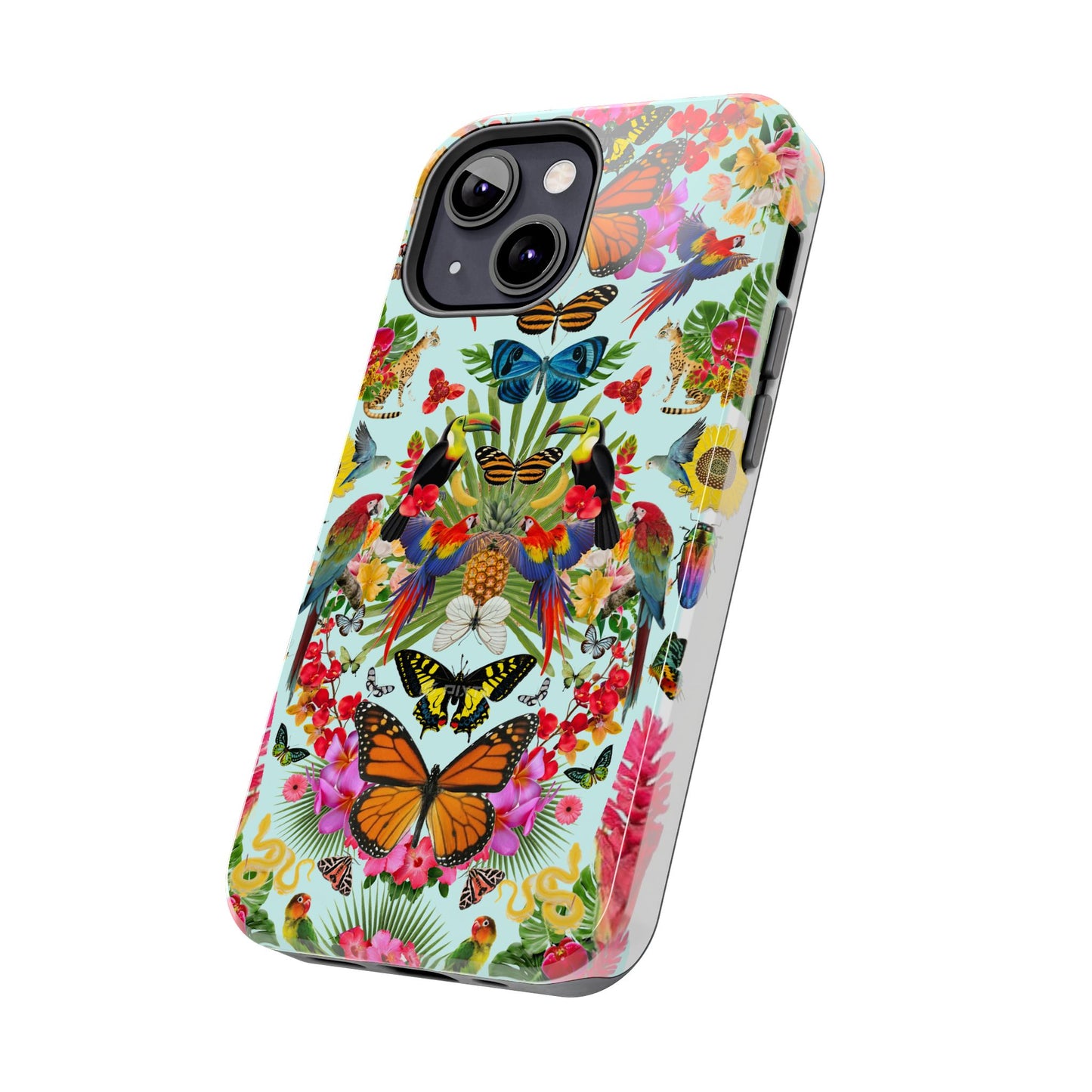 Fluttering Thoughts -Phone Cases - Butterfly Collage with Insects and Flowers