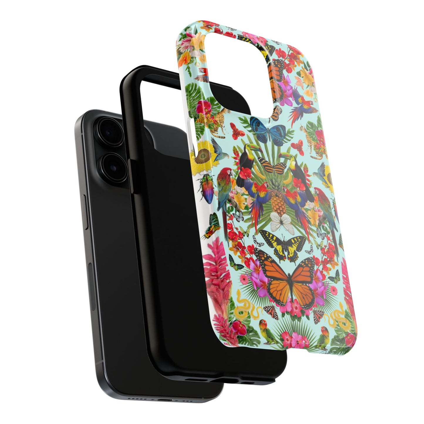 Fluttering Thoughts -Phone Cases - Butterfly Collage with Insects and Flowers
