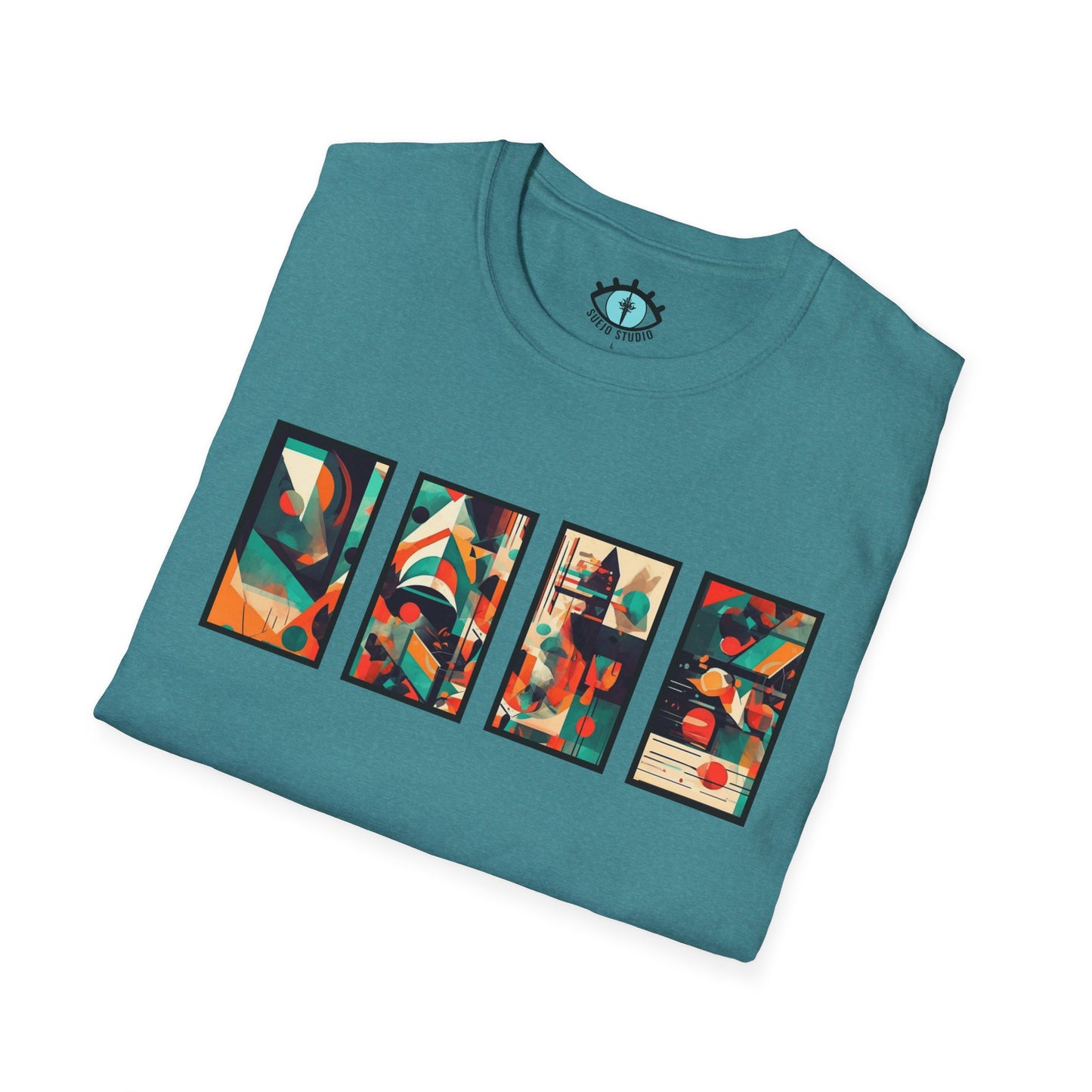 “Cityscape Sunset” Abstract Art - Unisex T-Shirt