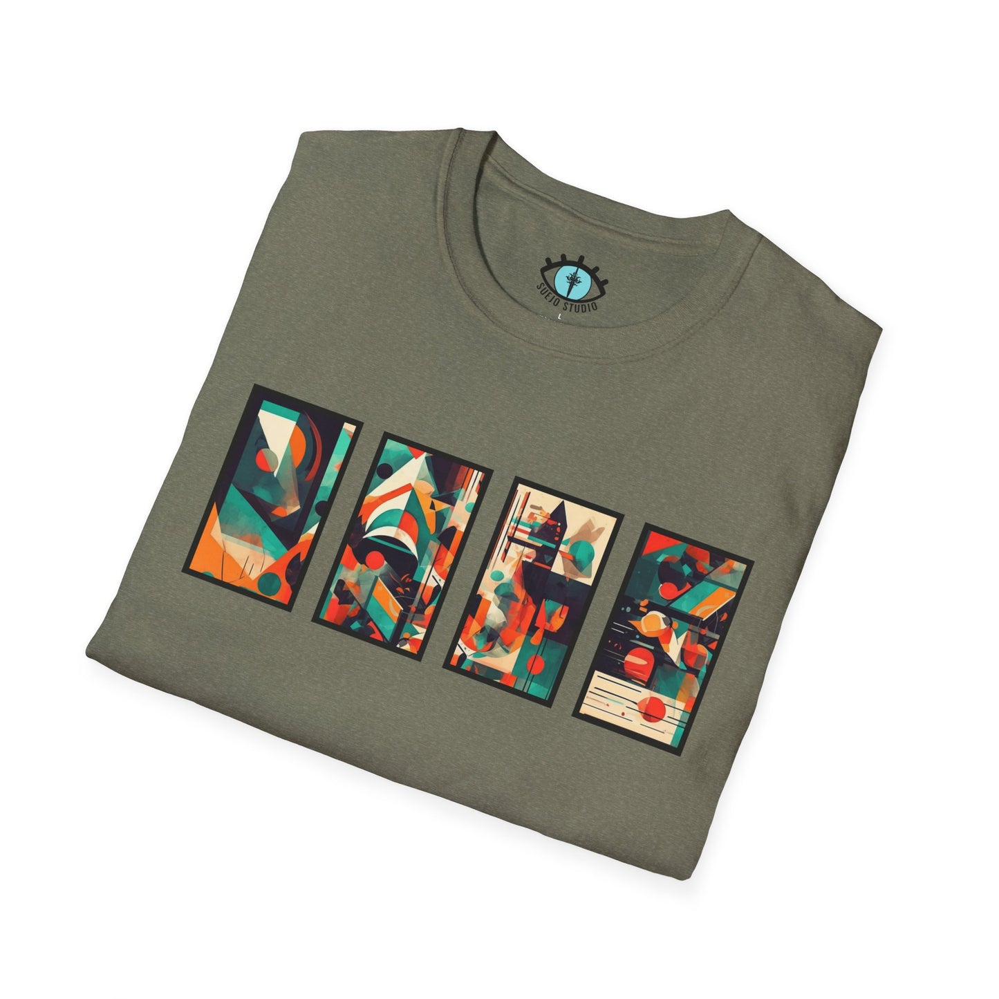 “Cityscape Sunset” Abstract Art - Unisex T-Shirt