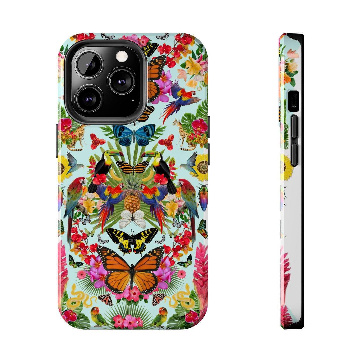Fluttering Thoughts -Phone Cases - Butterfly Collage with Insects and Flowers