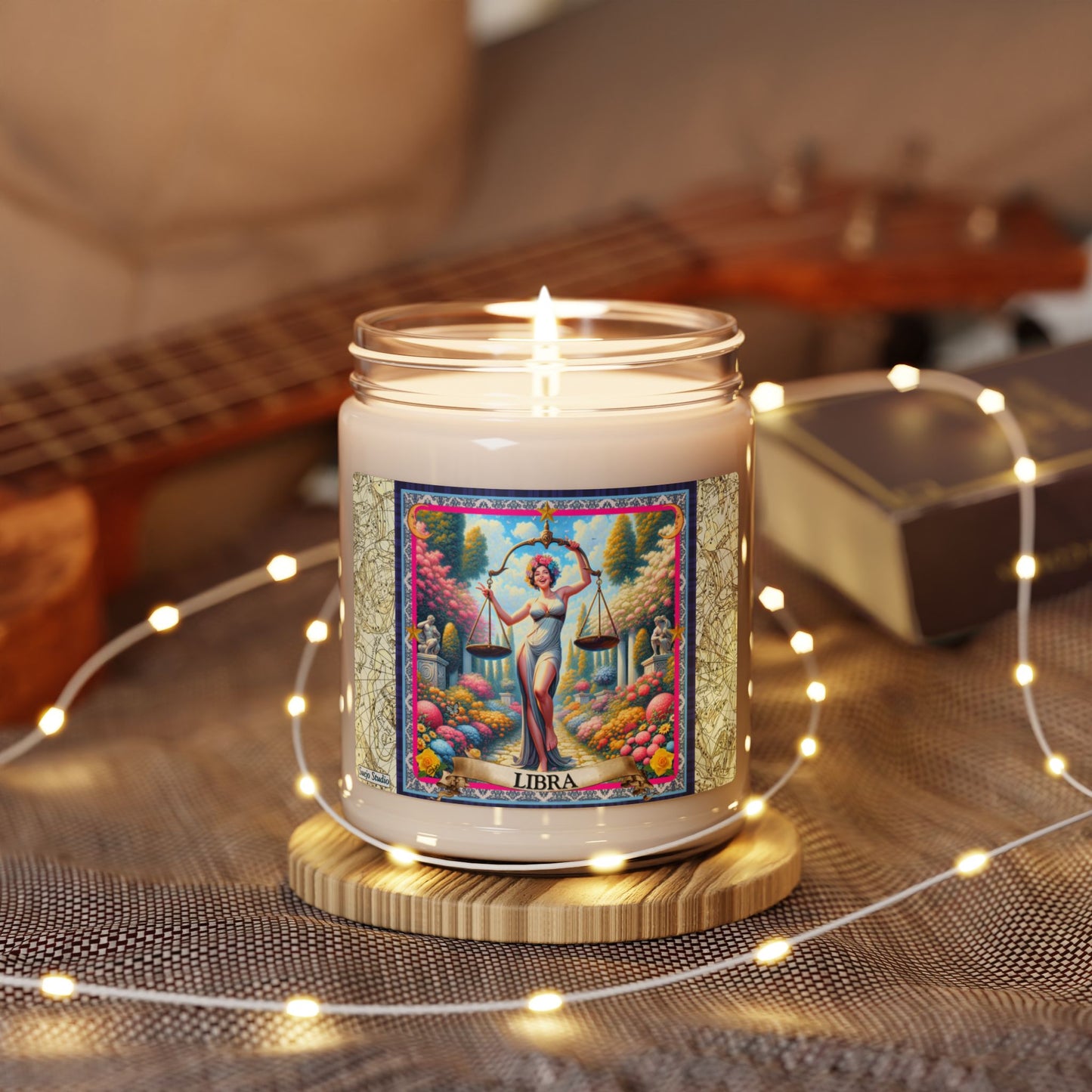 Libra (Sept 22 - Oct 23) - Zodiac Scented Soy Candle, 9oz
