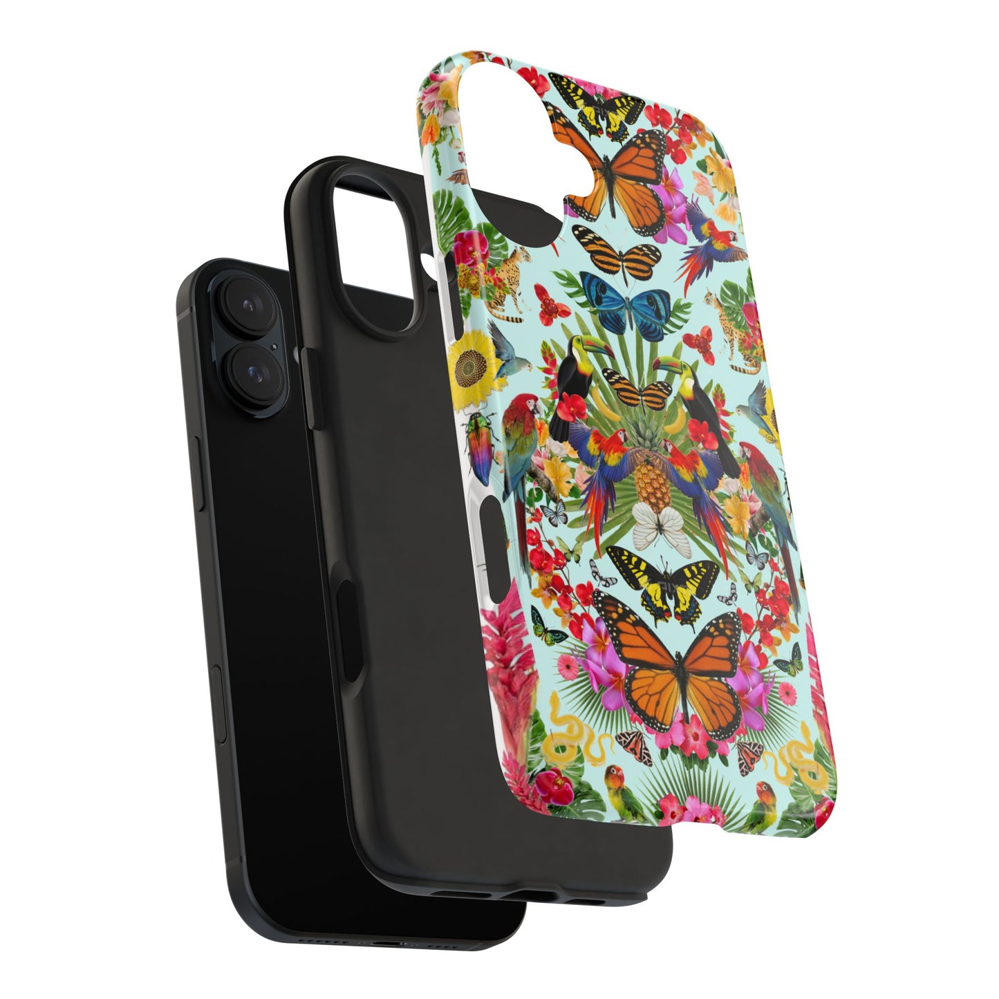 Fluttering Thoughts -Phone Cases - Butterfly Collage with Insects and Flowers
