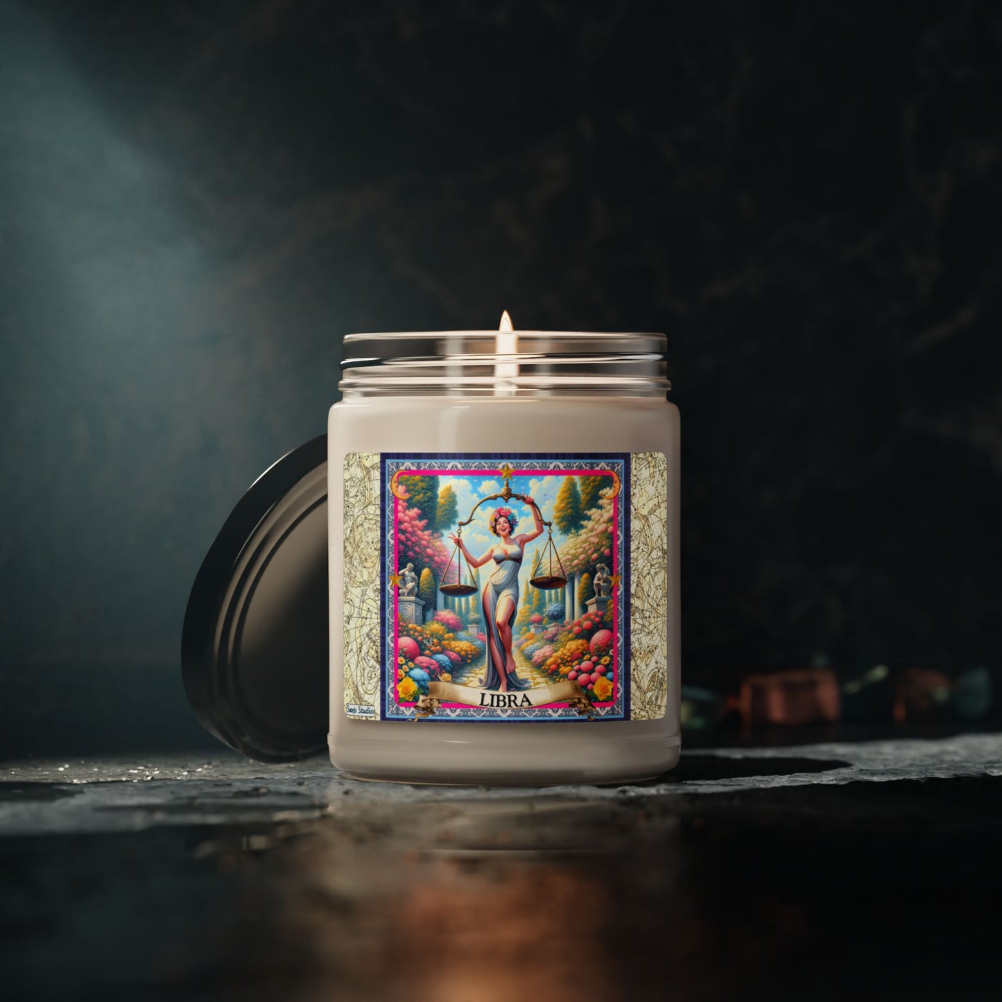 Libra (Sept 22 - Oct 23) - Zodiac Scented Soy Candle, 9oz
