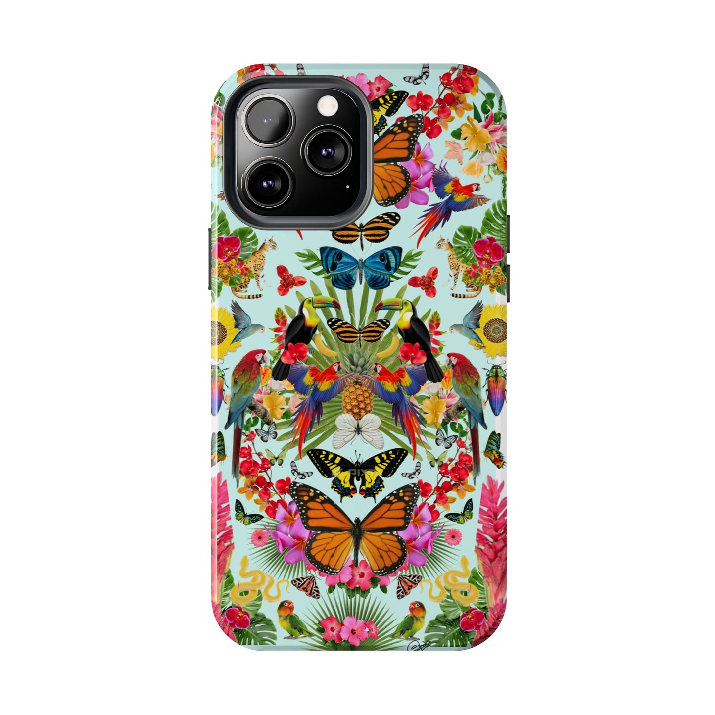 Fluttering Thoughts -Phone Cases - Butterfly Collage with Insects and Flowers